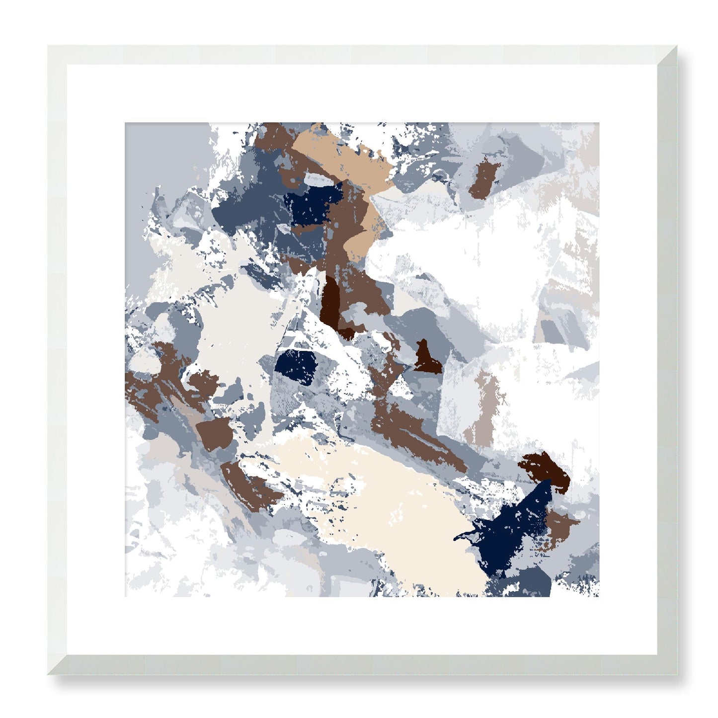 Framed Graphic Art Print, White Mat - 8x8 12x12 16x16 20x20 24x24 28x28 inches | FPS-1160-7690, Prints, Graphic art, White Frame, 51 x 51 cm ,20 x 20 inches