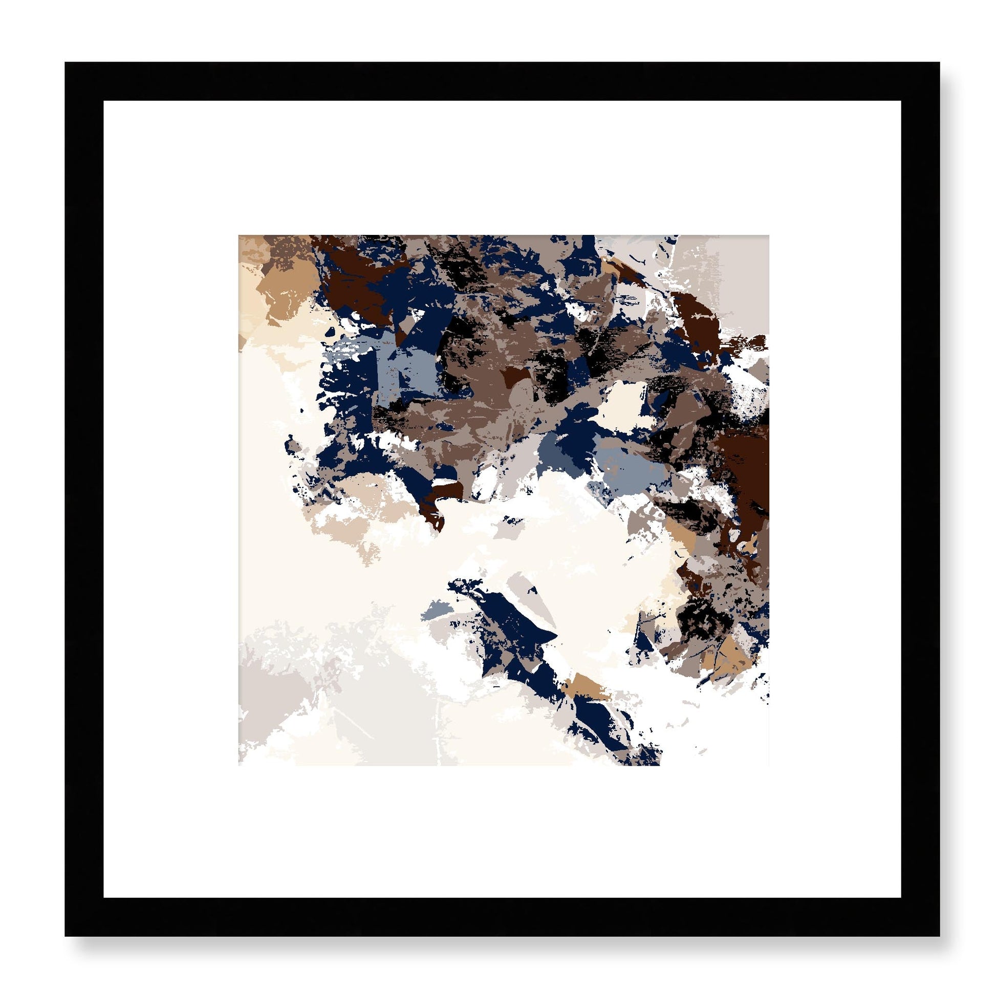 Framed Graphic Art Print, White Mat - 8x8 12x12 16x16 20x20 24x24 28x28 inches | FPS-1160-7693, Prints, Graphic art, Black Frame, 30 x 30 cm ,12 x 12 inches