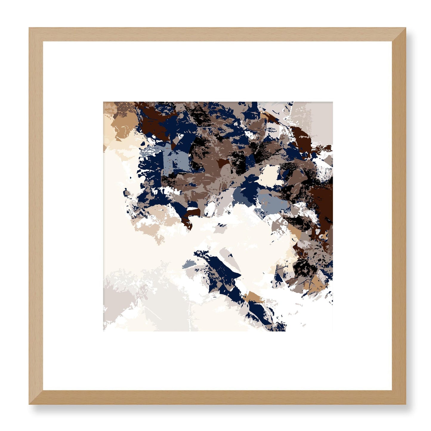 Framed Graphic Art Print, White Mat - 8x8 12x12 16x16 20x20 24x24 28x28 inches | FPS-1160-7693, Prints, Graphic art, Natural Frame, 30 x 30 cm ,12 x 12 inches