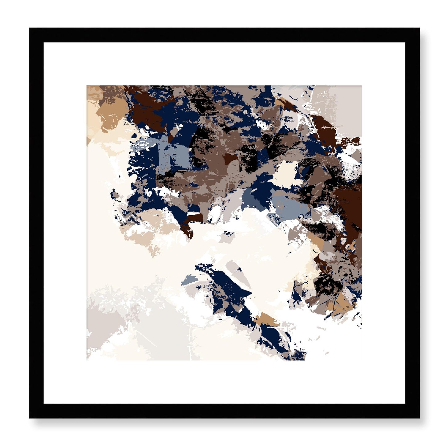 Framed Graphic Art Print, White Mat - 8x8 12x12 16x16 20x20 24x24 28x28 inches | FPS-1160-7693, Prints, Graphic art, Black Frame, 41 x 41 cm ,16 x 16 inches