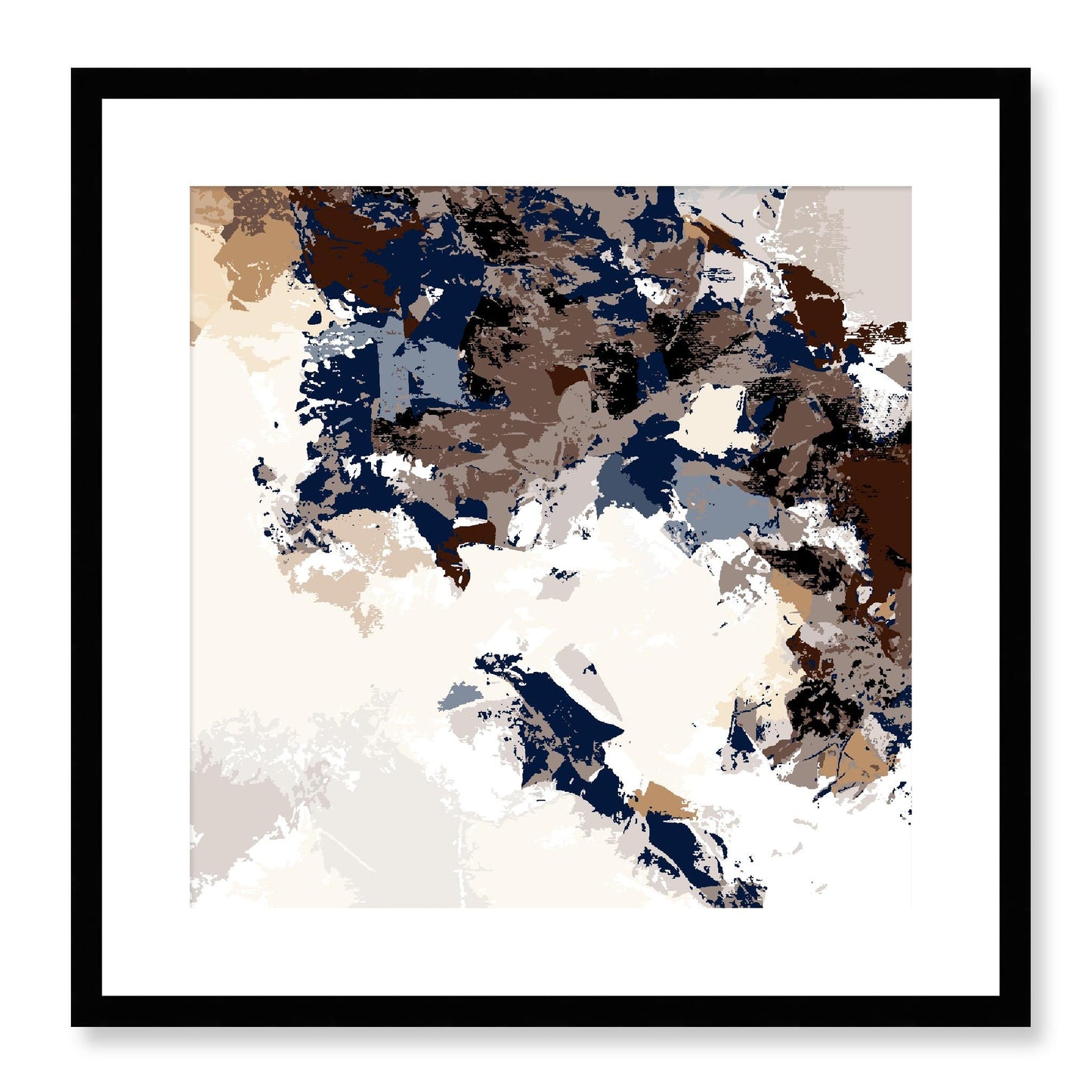 Framed Graphic Art Print, White Mat - 8x8 12x12 16x16 20x20 24x24 28x28 inches | FPS-1160-7693, Prints, Graphic art, Black Frame, 51 x 51 cm ,20 x 20 inches