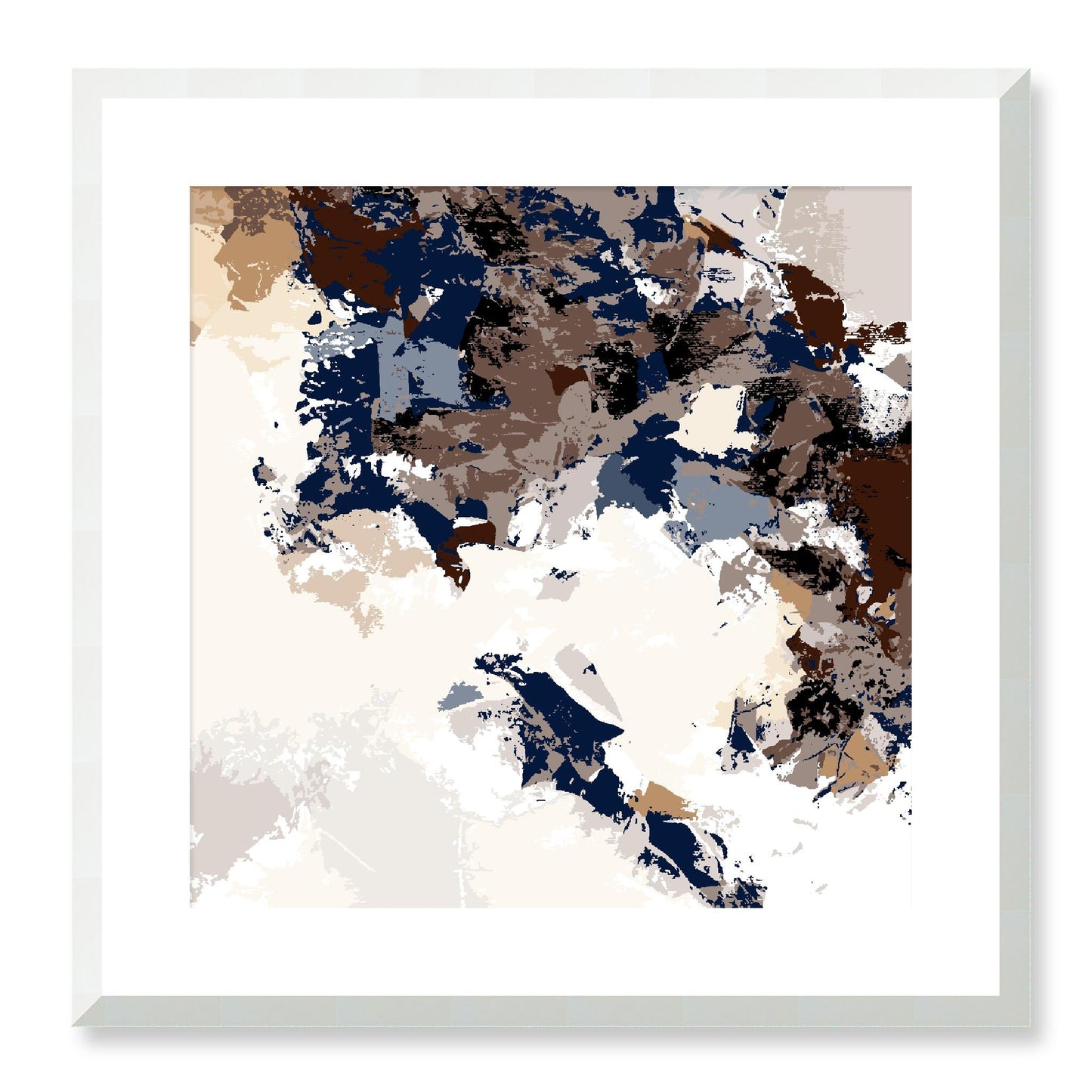 Framed Graphic Art Print, White Mat - 8x8 12x12 16x16 20x20 24x24 28x28 inches | FPS-1160-7693, Prints, Graphic art, White Frame, 51 x 51 cm ,20 x 20 inches