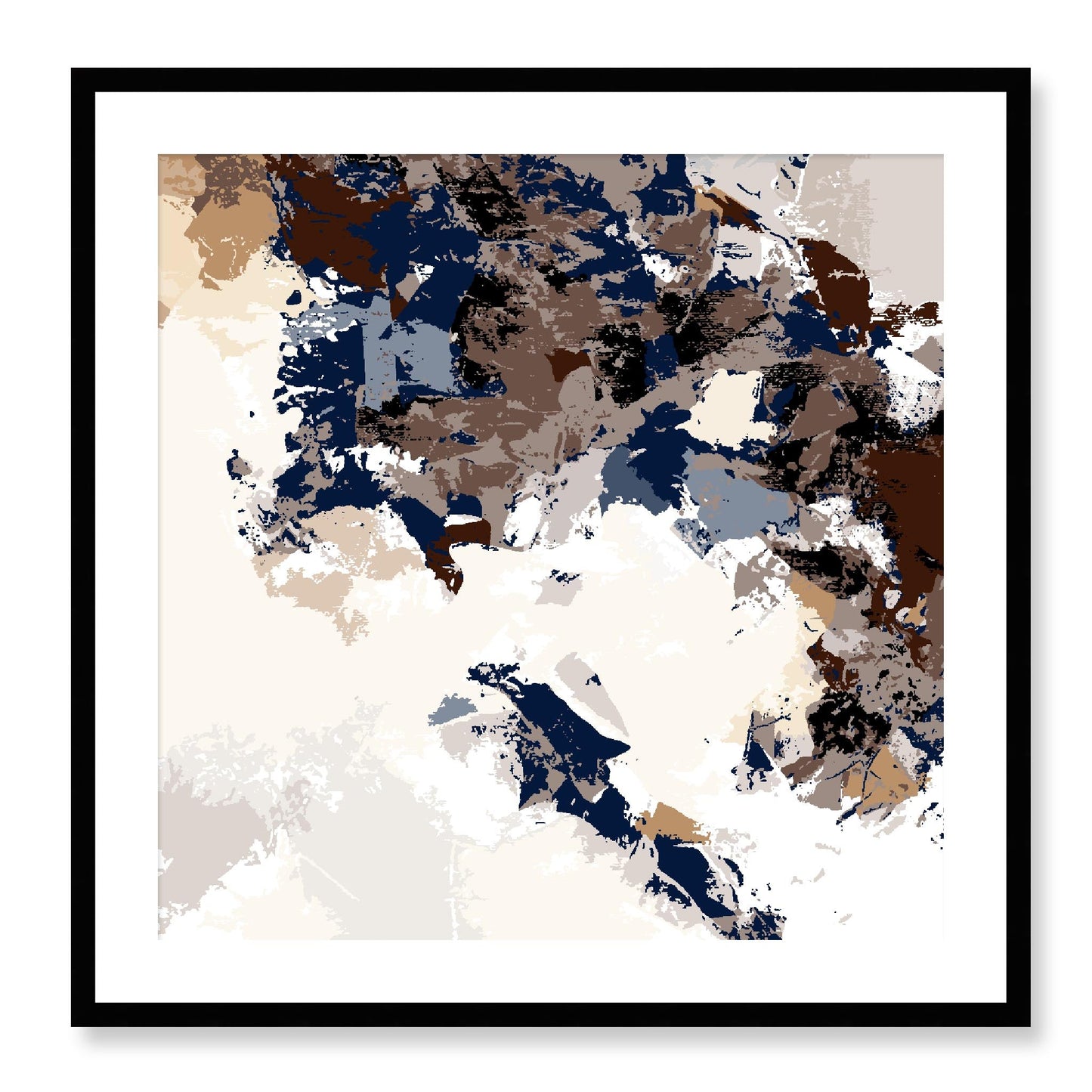 Framed Graphic Art Print, White Mat - 8x8 12x12 16x16 20x20 24x24 28x28 inches | FPS-1160-7693, Prints, Graphic art, Black Frame, 71 x 71 cm ,28 x 28 inches