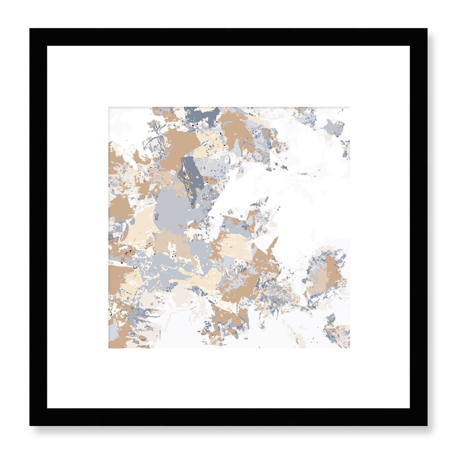 Framed Graphic Art Print, White Mat - 8x8 12x12 16x16 20x20 24x24 28x28 inches | FPS-1160-7695, Prints, Graphic art, Black Frame, 30 x 30 cm ,12 x 12 inches