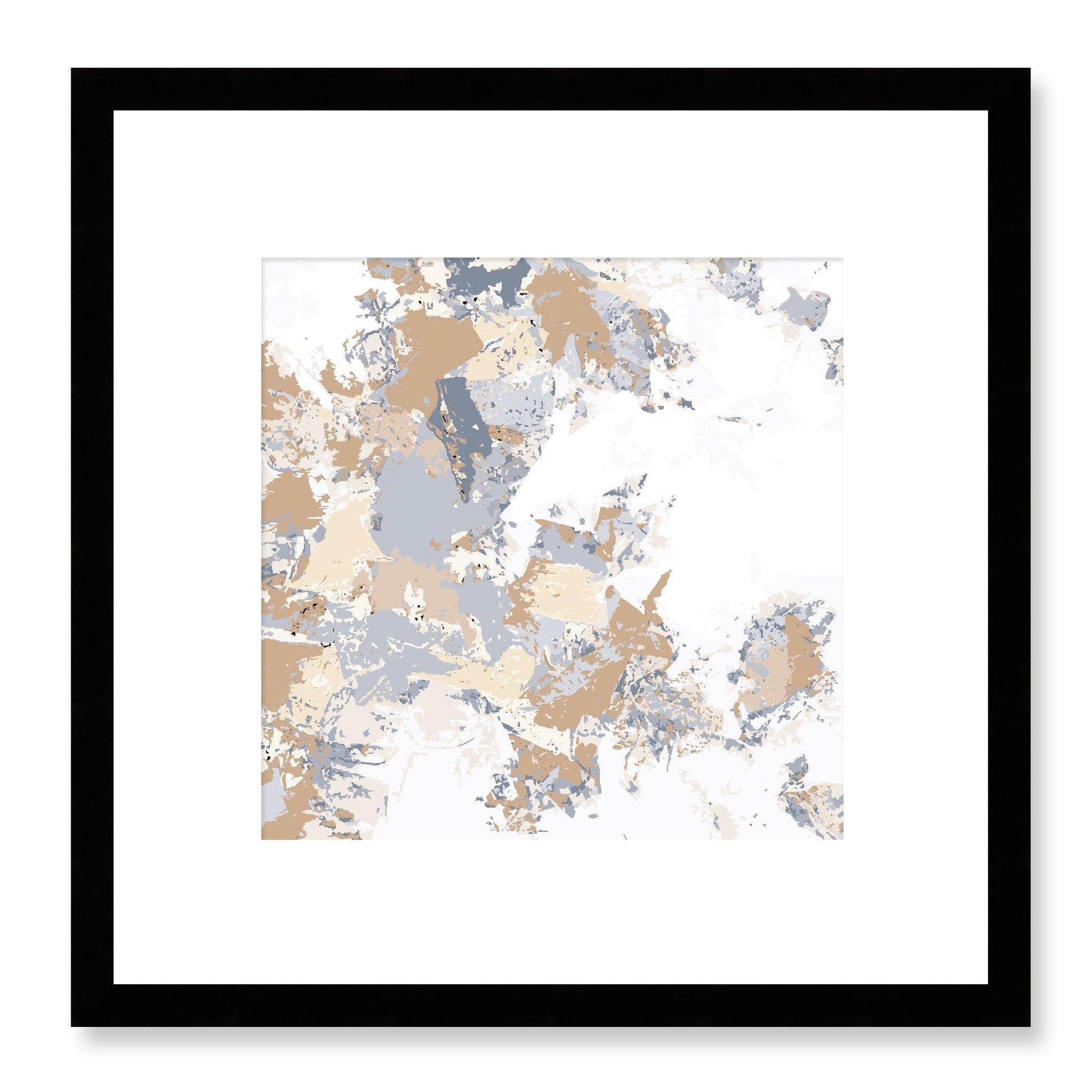 Framed Graphic Art Print, White Mat - 8x8 12x12 16x16 20x20 24x24 28x28 inches | FPS-1160-7695, Prints, Graphic art, Black Frame, 30 x 30 cm ,12 x 12 inches