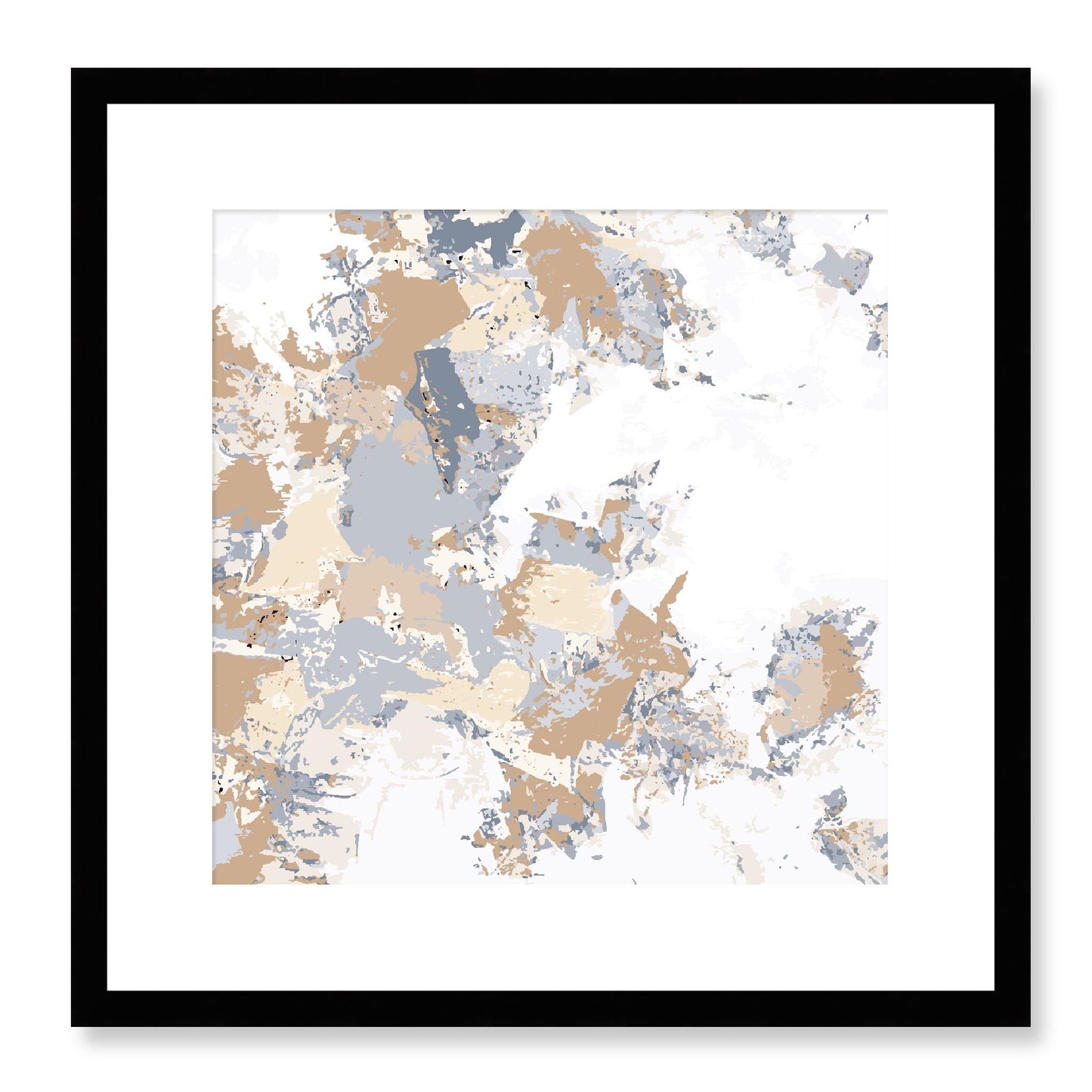Framed Graphic Art Print, White Mat - 8x8 12x12 16x16 20x20 24x24 28x28 inches | FPS-1160-7695, Prints, Graphic art, Black Frame, 41 x 41 cm ,16 x 16 inches