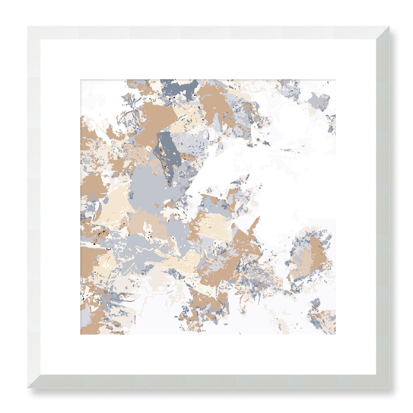Framed Graphic Art Print, White Mat - 8x8 12x12 16x16 20x20 24x24 28x28 inches | FPS-1160-7695, Prints, Graphic art, White Frame, 41 x 41 cm ,16 x 16 inches