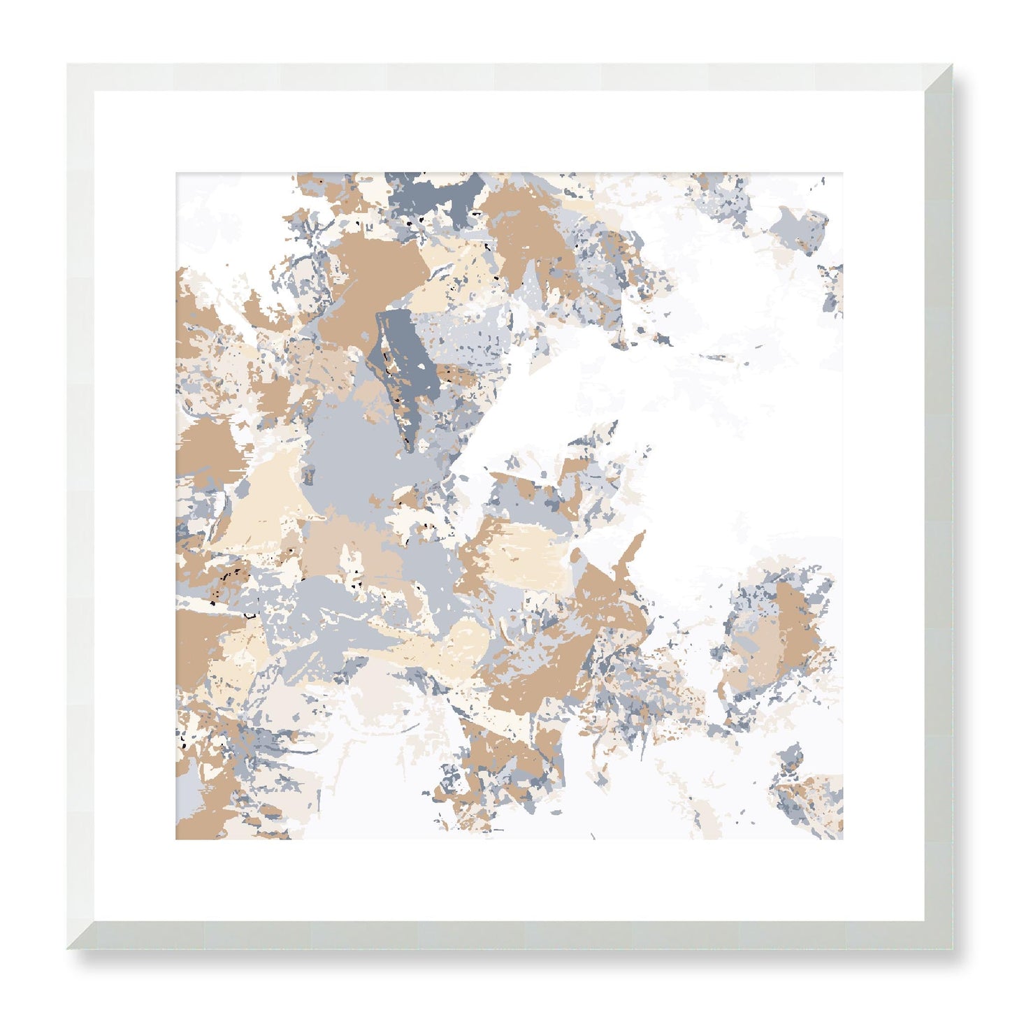 Framed Graphic Art Print, White Mat - 8x8 12x12 16x16 20x20 24x24 28x28 inches | FPS-1160-7695, Prints, Graphic art, White Frame, 51 x 51 cm ,20 x 20 inches