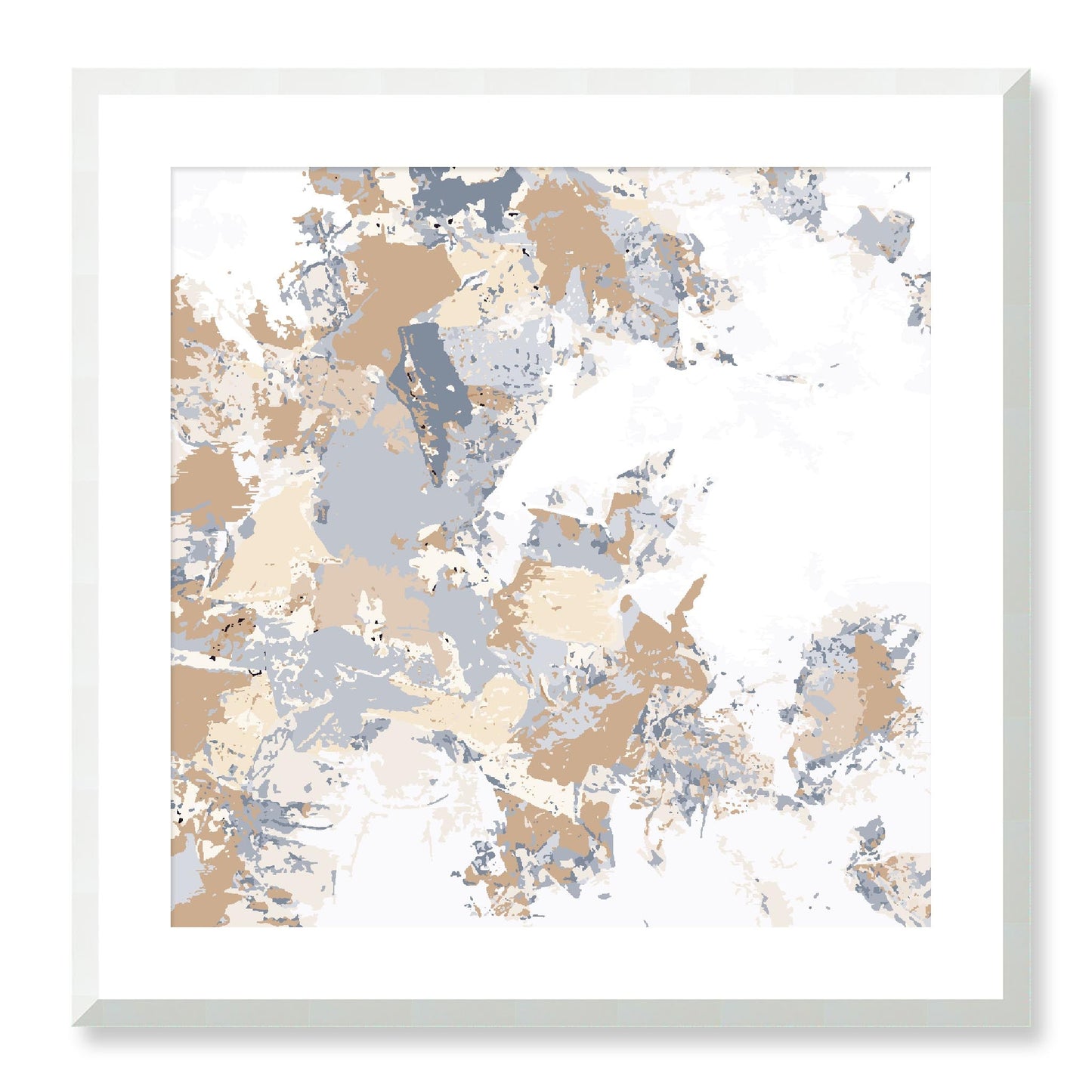 Framed Graphic Art Print, White Mat - 8x8 12x12 16x16 20x20 24x24 28x28 inches | FPS-1160-7695, Prints, Graphic art, White Frame, 61 x 61 cm ,24 x 24 inches