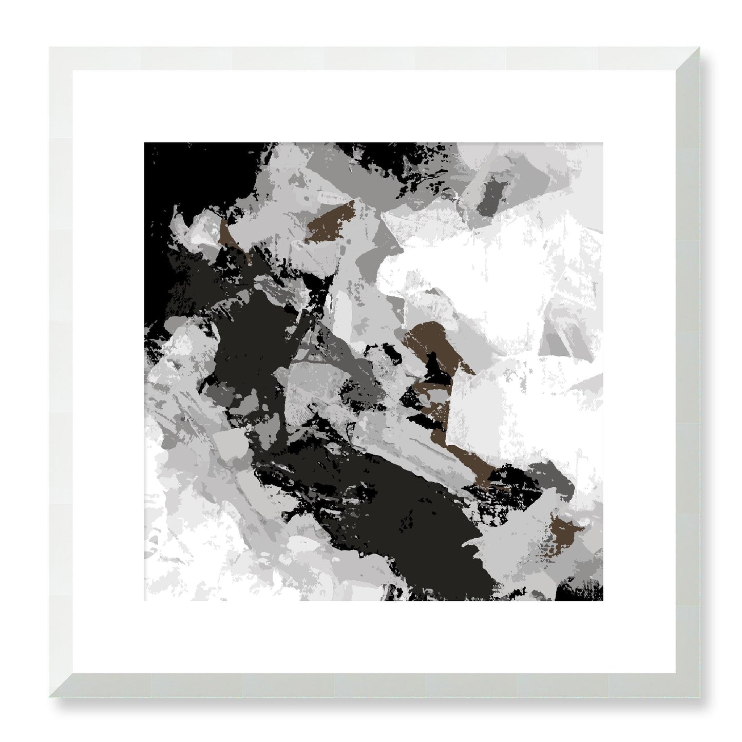 Framed Graphic Art Print, White Mat - 8x8 12x12 16x16 20x20 24x24 28x28 inches | FPS-1170-7690, Prints, Graphic art, White Frame, 41 x 41 cm ,16 x 16 inches