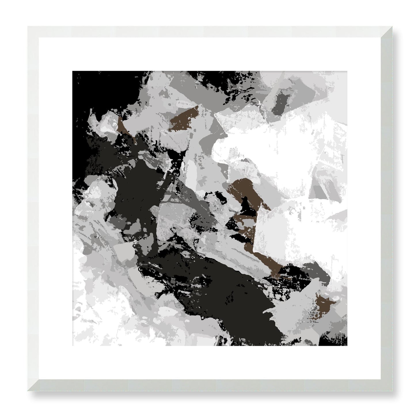 Framed Graphic Art Print, White Mat - 8x8 12x12 16x16 20x20 24x24 28x28 inches | FPS-1170-7690, Prints, Graphic art, White Frame, 51 x 51 cm ,20 x 20 inches