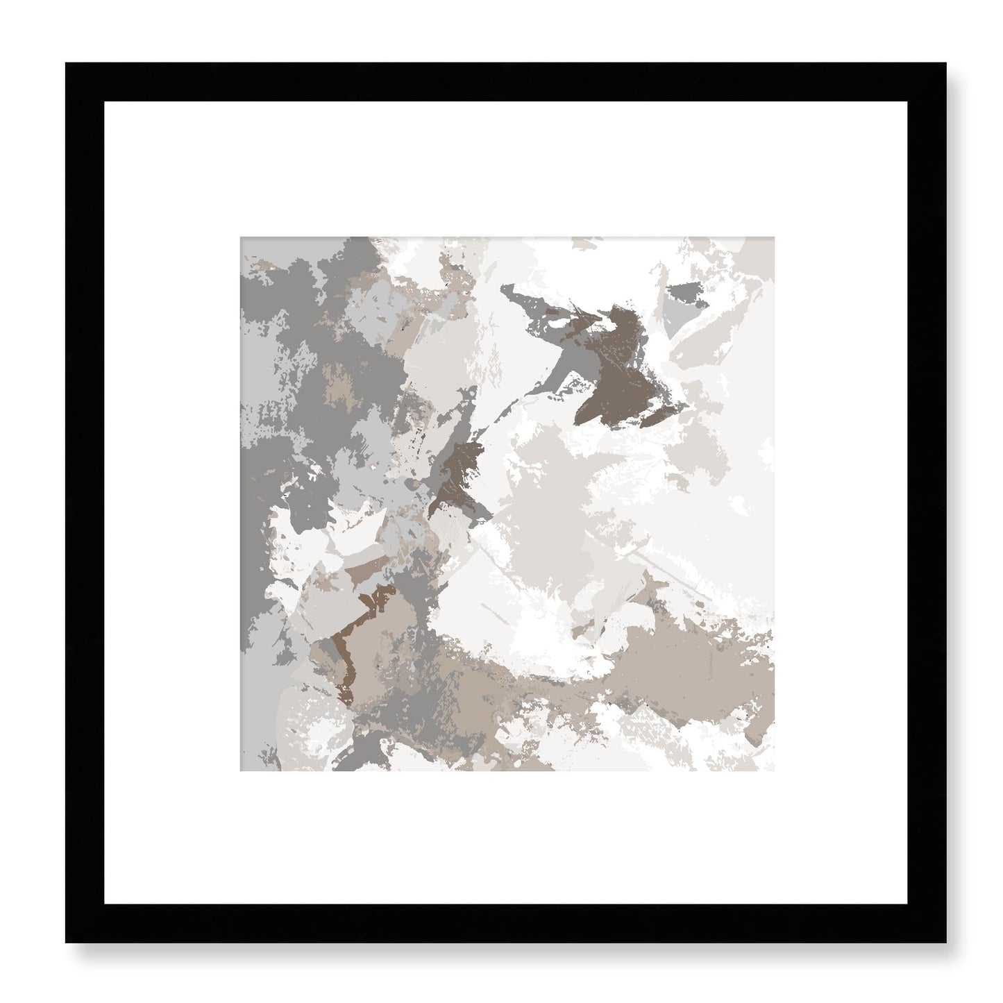Framed Graphic Art Print, White Mat - 8x8 12x12 16x16 20x20 24x24 28x28 inches | FPS-1170-7691, Prints, Graphic art, Black Frame, 30 x 30 cm ,12 x 12 inches