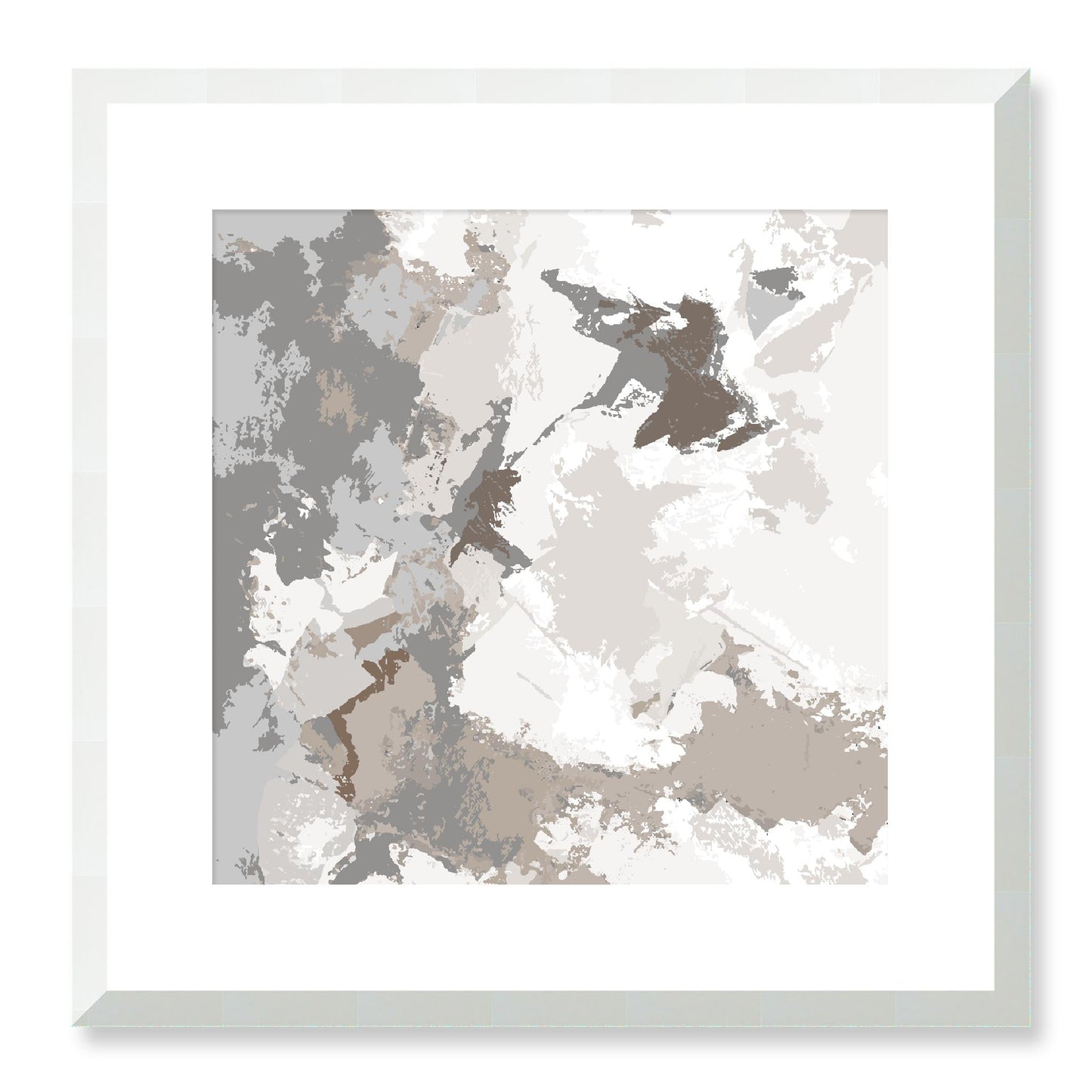 Framed Graphic Art Print, White Mat - 8x8 12x12 16x16 20x20 24x24 28x28 inches | FPS-1170-7691, Prints, Graphic art, White Frame, 41 x 41 cm ,16 x 16 inches