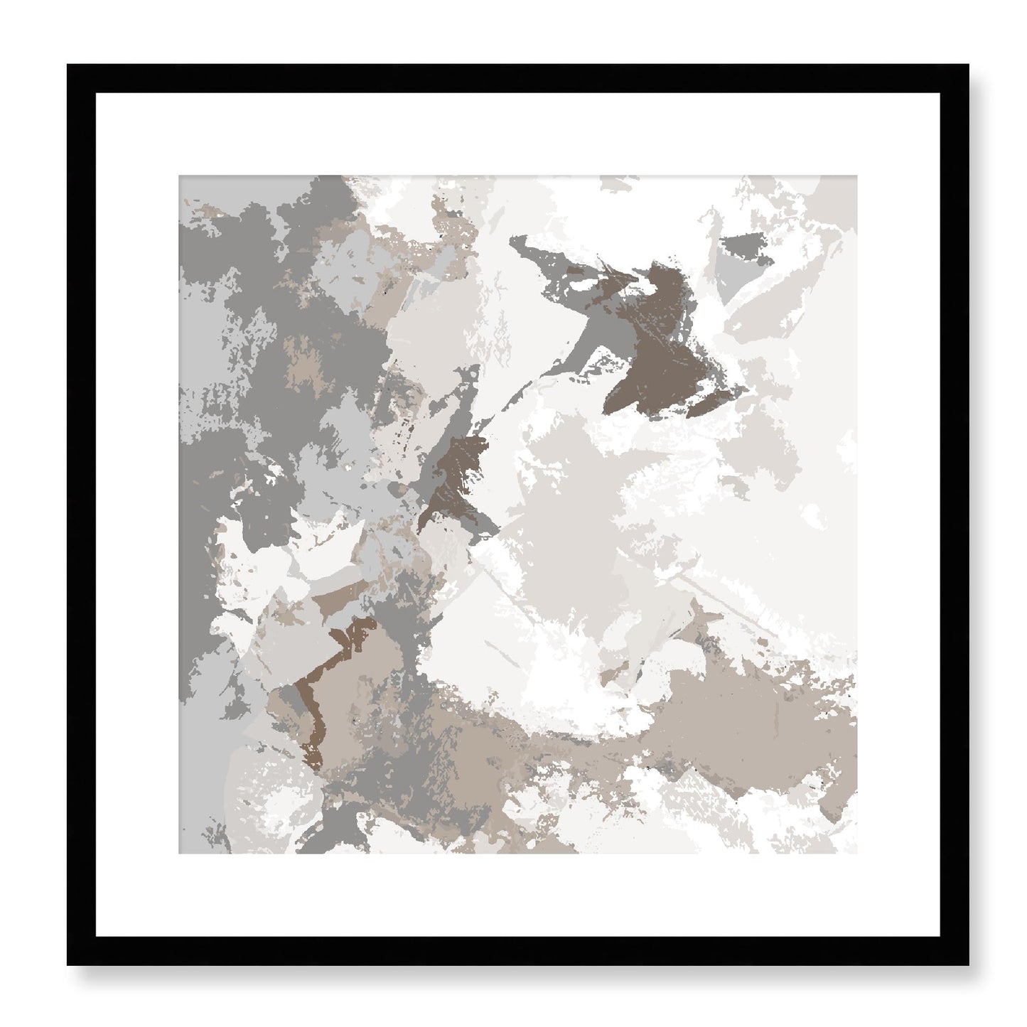 Framed Graphic Art Print, White Mat - 8x8 12x12 16x16 20x20 24x24 28x28 inches | FPS-1170-7691, Prints, Graphic art, Black Frame, 51 x 51 cm ,20 x 20 inches