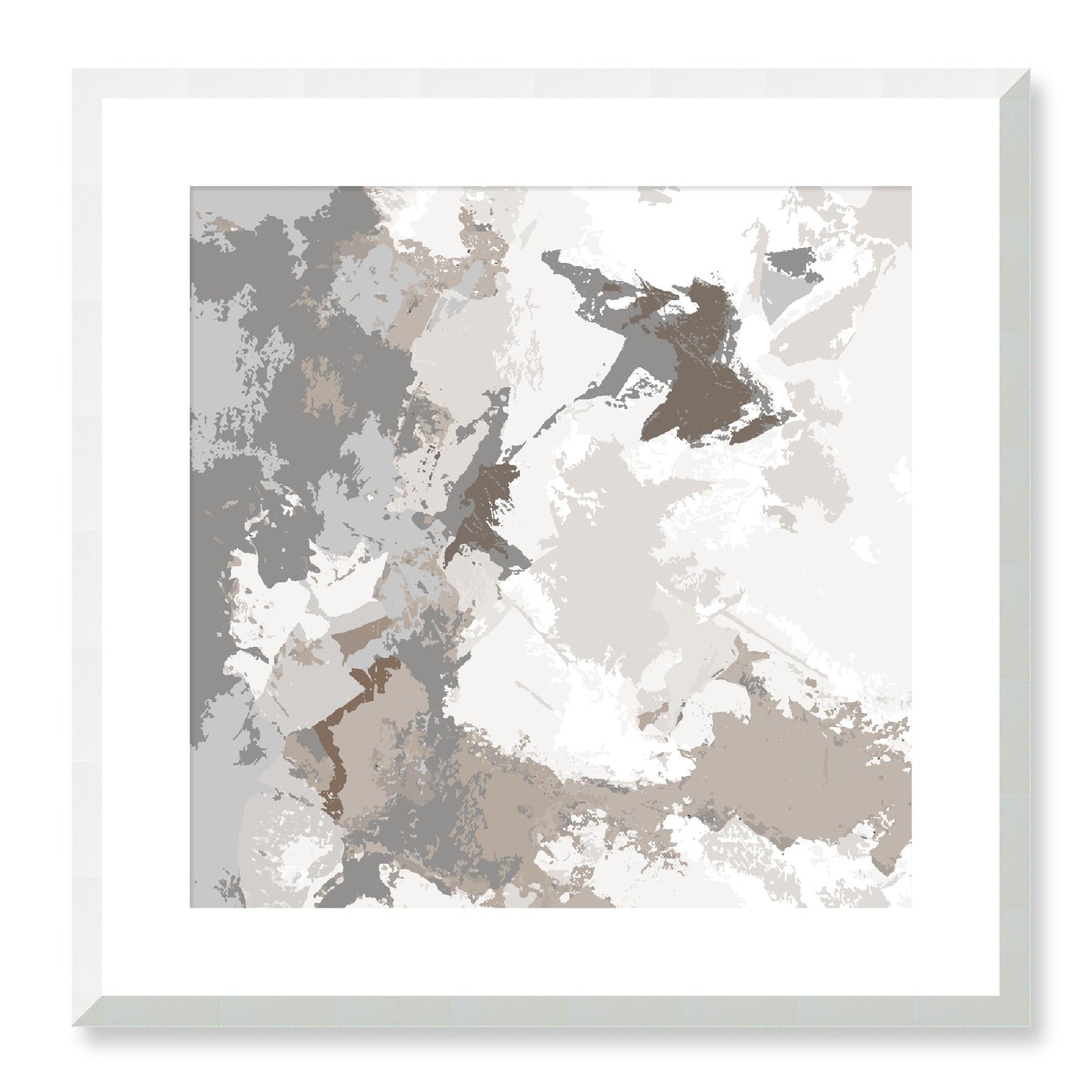 Framed Graphic Art Print, White Mat - 8x8 12x12 16x16 20x20 24x24 28x28 inches | FPS-1170-7691, Prints, Graphic art, White Frame, 51 x 51 cm ,20 x 20 inches