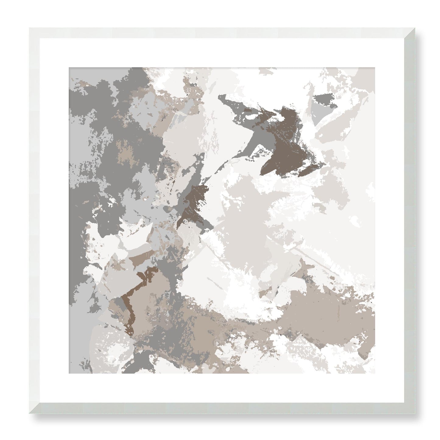 Framed Graphic Art Print, White Mat - 8x8 12x12 16x16 20x20 24x24 28x28 inches | FPS-1170-7691, Prints, Graphic art, White Frame, 61 x 61 cm ,24 x 24 inches