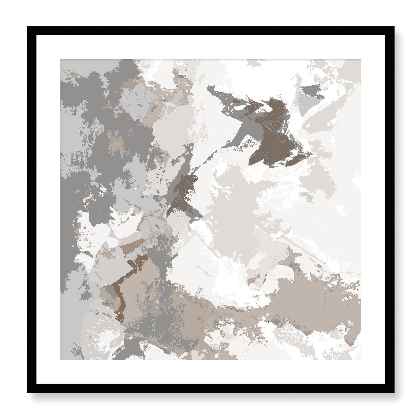 Framed Graphic Art Print, White Mat - 8x8 12x12 16x16 20x20 24x24 28x28 inches | FPS-1170-7691, Prints, Graphic art, Black Frame, 71 x 71 cm ,28 x 28 inches