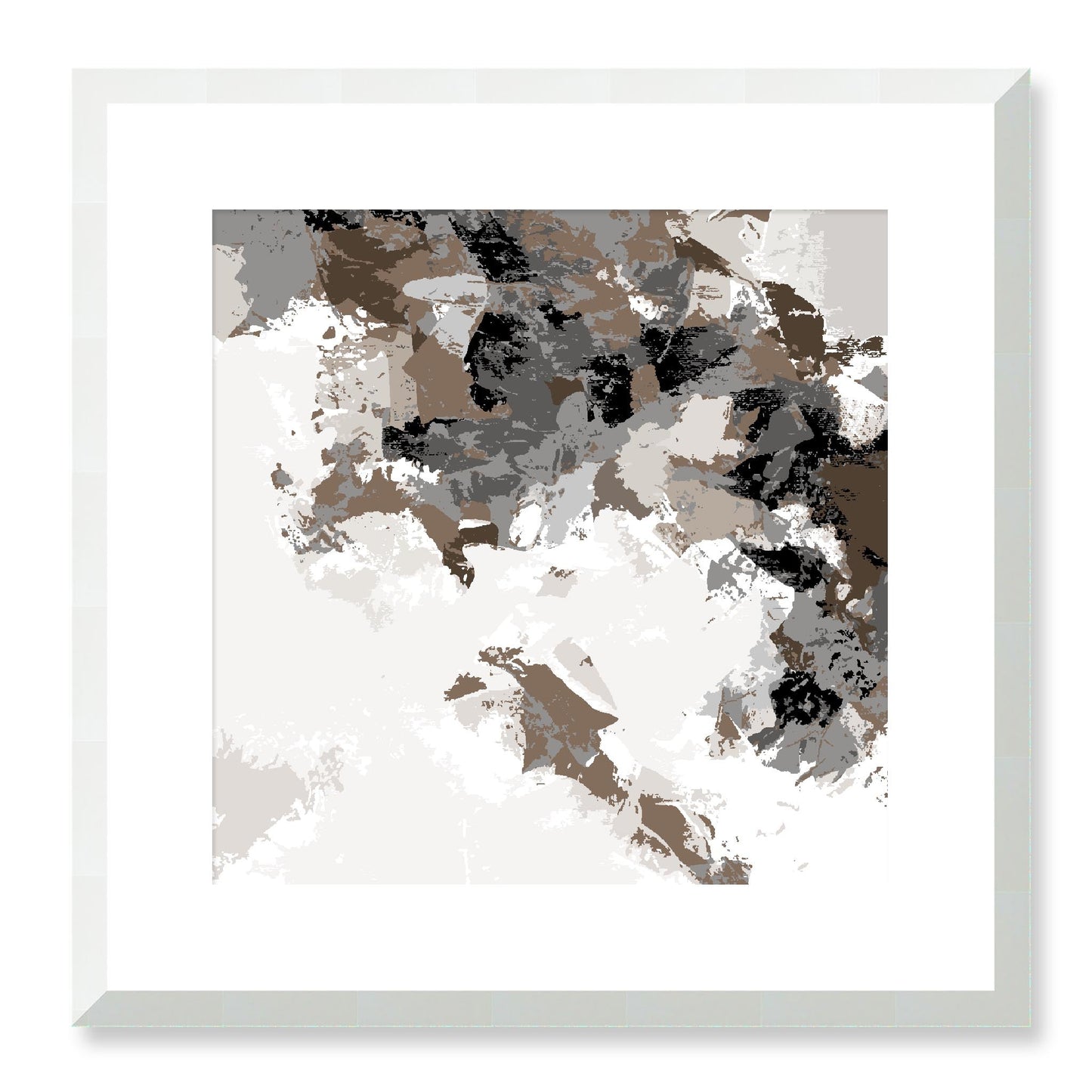 Framed Graphic Art Print, White Mat - 8x8 12x12 16x16 20x20 24x24 28x28 inches | FPS-1170-7693, Prints, Graphic art, White Frame, 41 x 41 cm ,16 x 16 inches