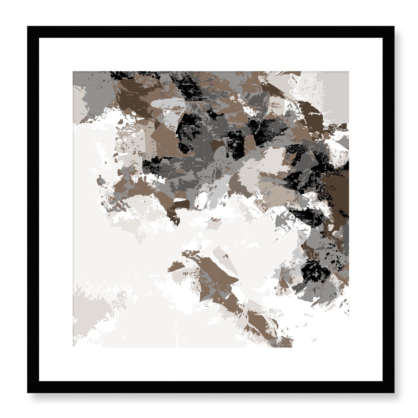 Framed Graphic Art Print, White Mat - 8x8 12x12 16x16 20x20 24x24 28x28 inches | FPS-1170-7693, Prints, Graphic art, Black Frame, 51 x 51 cm ,20 x 20 inches