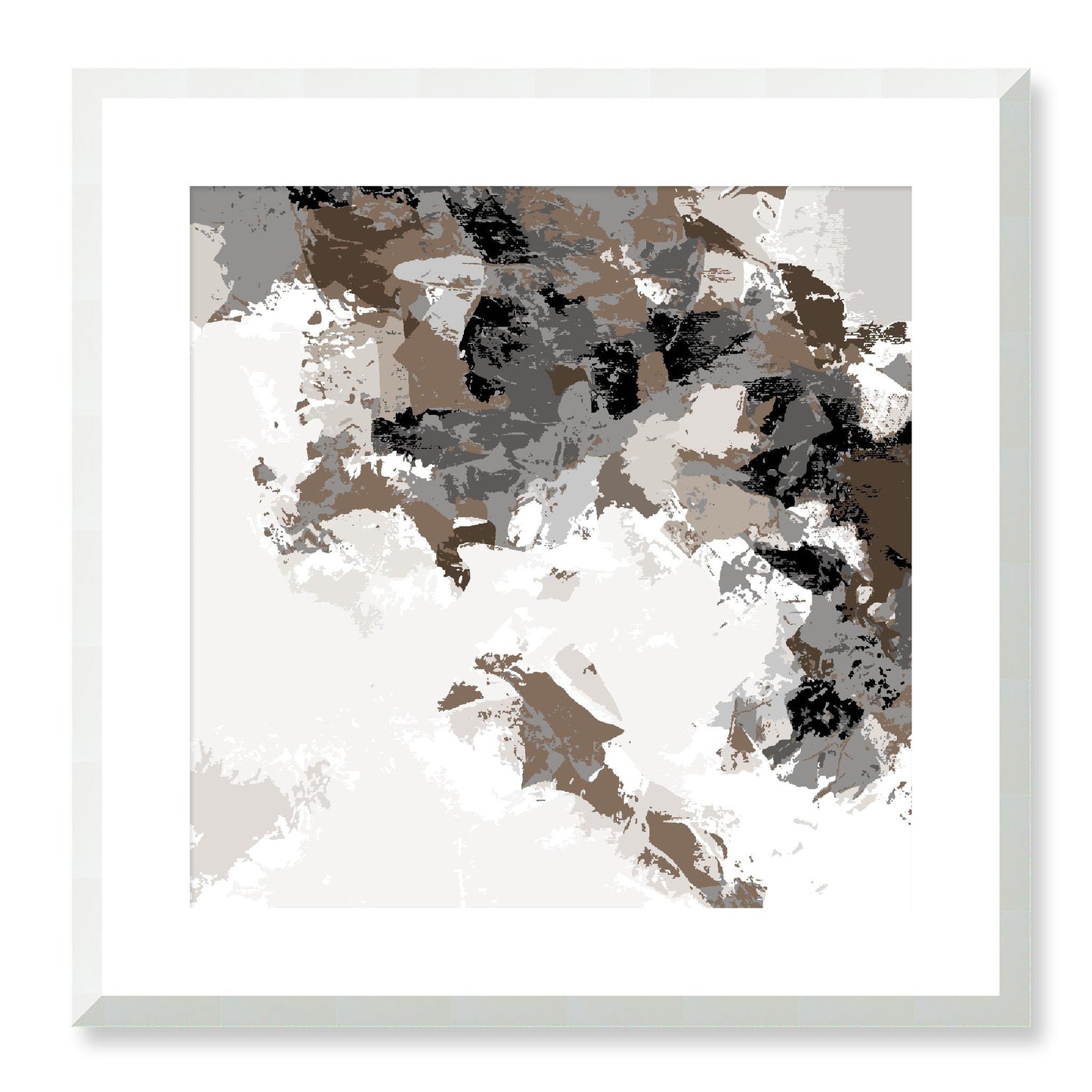 Framed Graphic Art Print, White Mat - 8x8 12x12 16x16 20x20 24x24 28x28 inches | FPS-1170-7693, Prints, Graphic art, White Frame, 51 x 51 cm ,20 x 20 inches