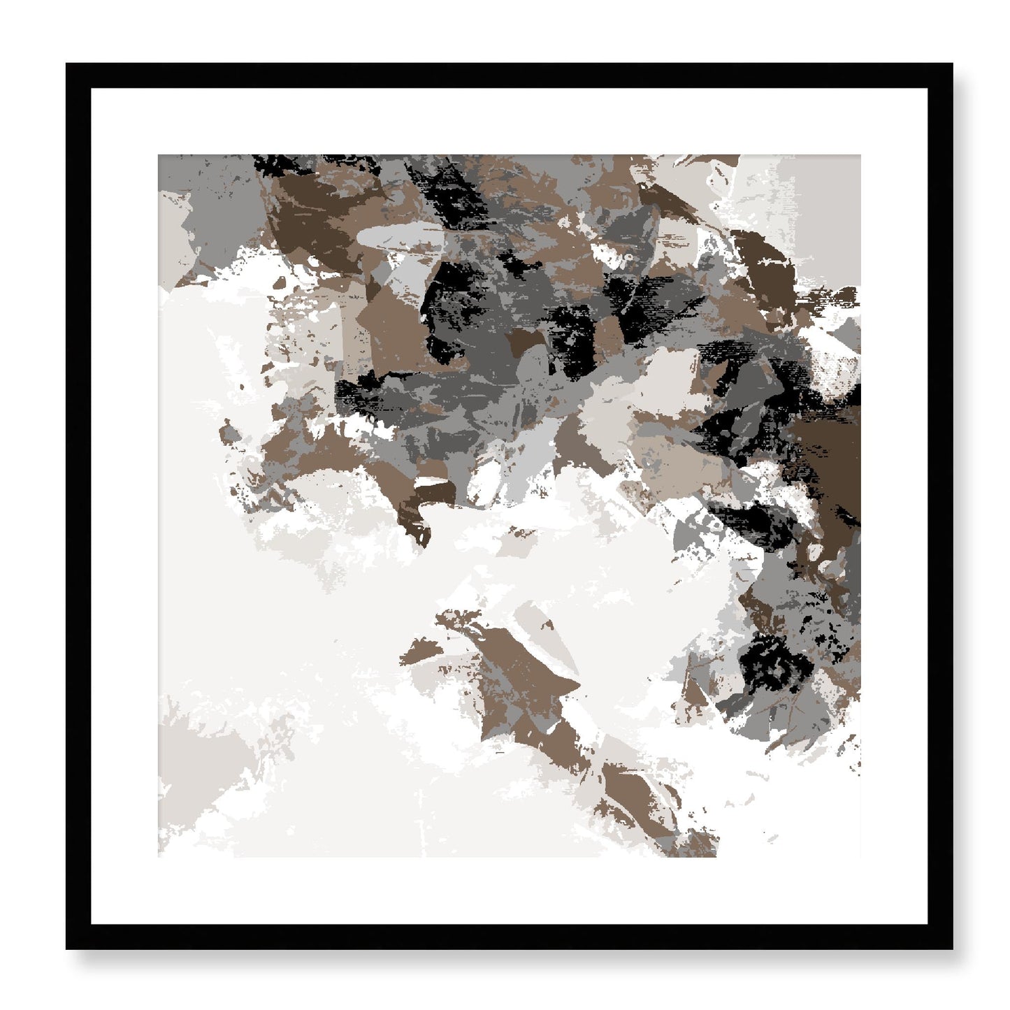 Framed Graphic Art Print, White Mat - 8x8 12x12 16x16 20x20 24x24 28x28 inches | FPS-1170-7693, Prints, Graphic art, Black Frame, 61 x 61 cm ,24 x 24 inches