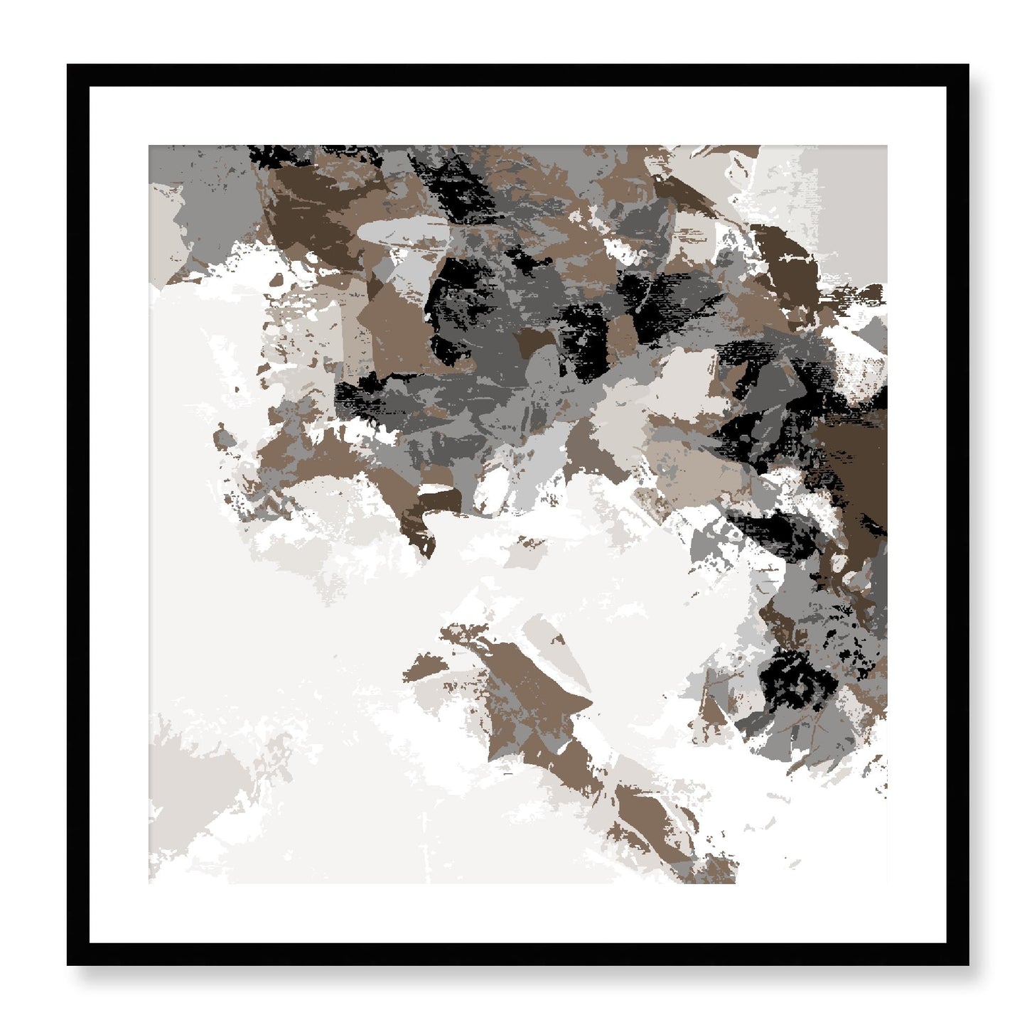 Framed Graphic Art Print, White Mat - 8x8 12x12 16x16 20x20 24x24 28x28 inches | FPS-1170-7693, Prints, Graphic art, Black Frame, 71 x 71 cm ,28 x 28 inches