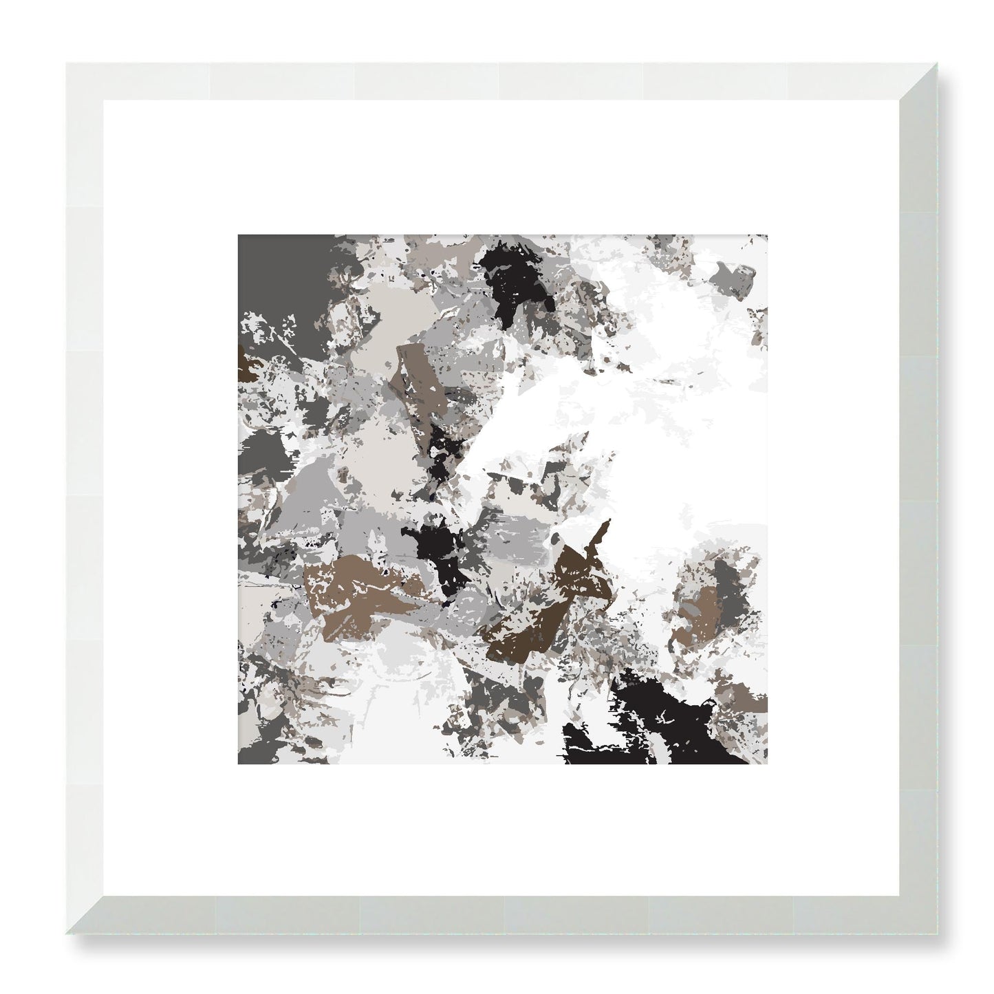 Framed Graphic Art Print, White Mat - 8x8 12x12 16x16 20x20 24x24 28x28 inches | FPS-1170-7695, Prints, Graphic art, White Frame, 30 x 30 cm ,12 x 12 inches