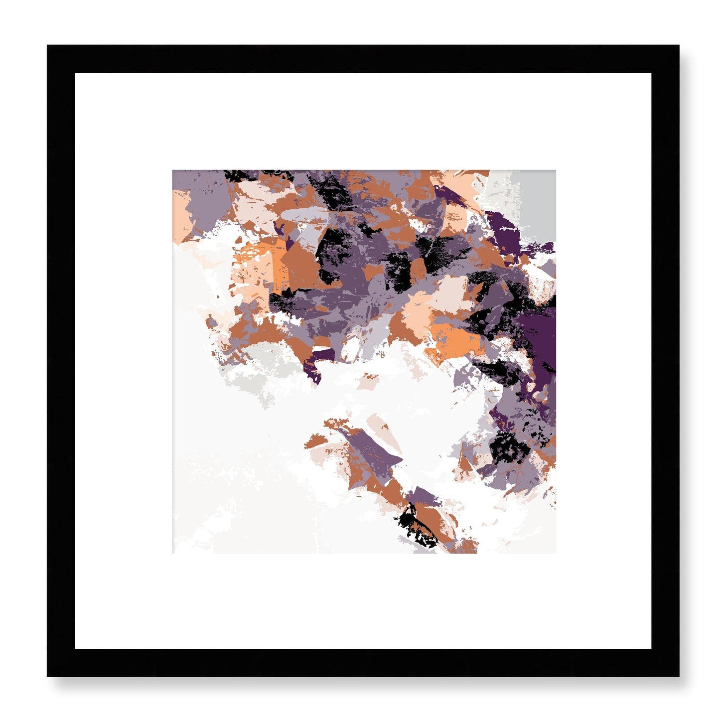 Framed Graphic Art Print, White Mat - 8x8 12x12 16x16 20x20 24x24 28x28 inches | FPS-1180-7693, Prints, Graphic art, Black Frame, 30 x 30 cm ,12 x 12 inches