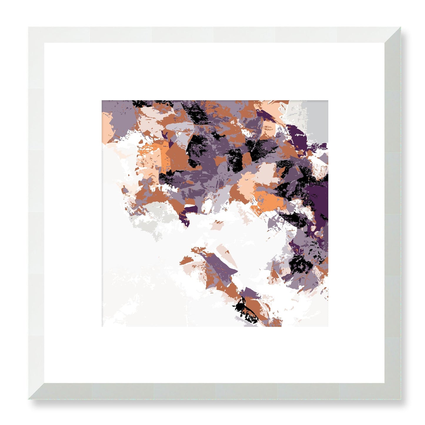 Framed Graphic Art Print, White Mat - 8x8 12x12 16x16 20x20 24x24 28x28 inches | FPS-1180-7693, Prints, Graphic art, White Frame, 30 x 30 cm ,12 x 12 inches