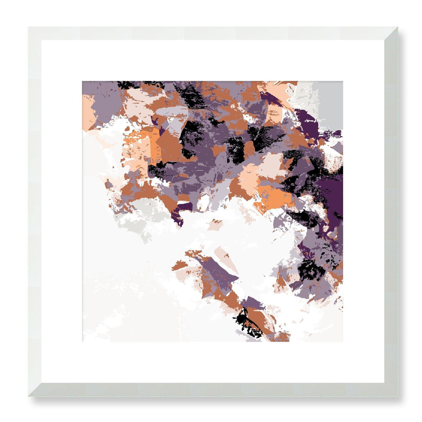 Framed Graphic Art Print, White Mat - 8x8 12x12 16x16 20x20 24x24 28x28 inches | FPS-1180-7693, Prints, Graphic art, White Frame, 41 x 41 cm ,16 x 16 inches
