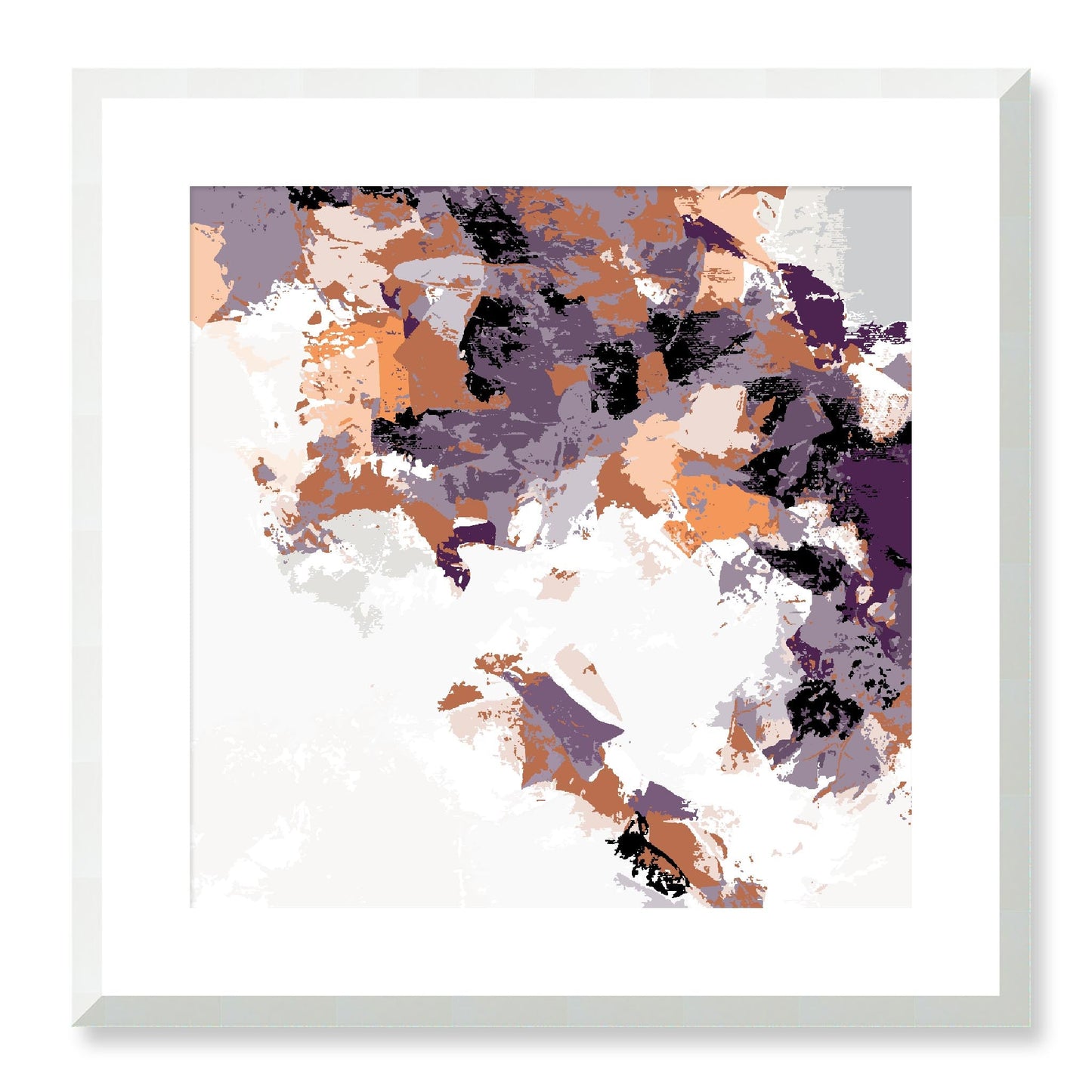 Framed Graphic Art Print, White Mat - 8x8 12x12 16x16 20x20 24x24 28x28 inches | FPS-1180-7693, Prints, Graphic art, White Frame, 51 x 51 cm ,20 x 20 inches