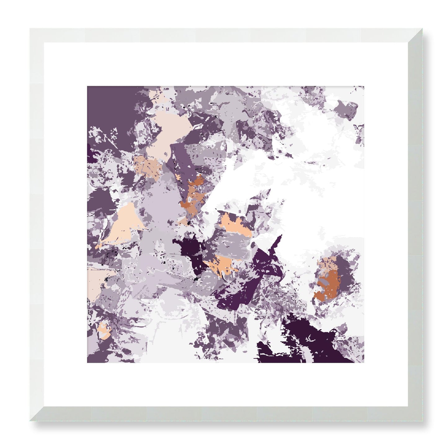 Framed Graphic Art Print, White Mat - 8x8 12x12 16x16 20x20 24x24 28x28 inches | FPS-1180-7695, Prints, Graphic art, White Frame, 41 x 41 cm ,16 x 16 inches