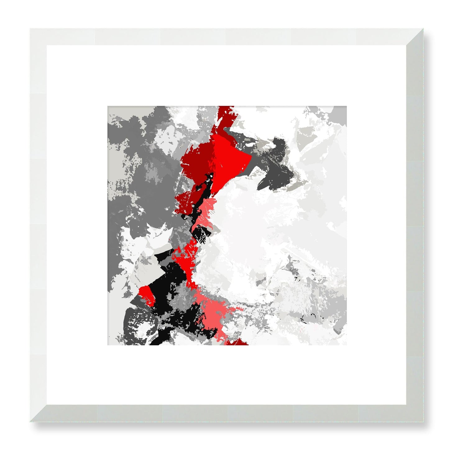 Framed Graphic Art Print, White Mat - 8x8 12x12 16x16 20x20 24x24 28x28 inches | FPS-1190-7691, Prints, Graphic art, White Frame, 30 x 30 cm ,12 x 12 inches