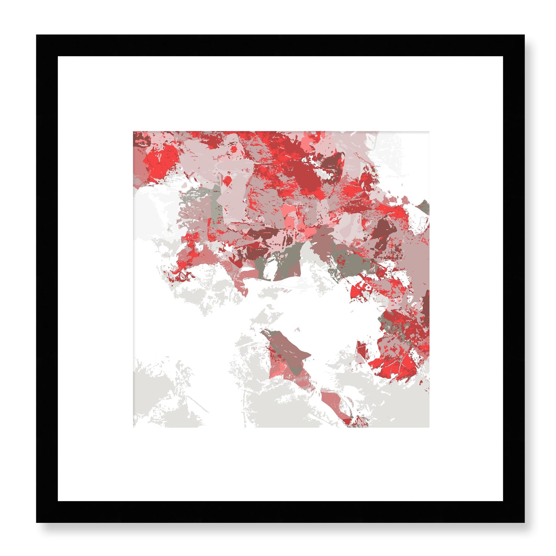 Framed Graphic Art Print, White Mat - 8x8 12x12 16x16 20x20 24x24 28x28 inches | FPS-1190-7693, Prints, Graphic art, Black Frame, 30 x 30 cm ,12 x 12 inches