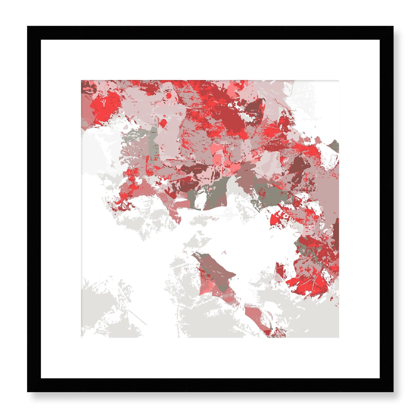 Framed Graphic Art Print, White Mat - 8x8 12x12 16x16 20x20 24x24 28x28 inches | FPS-1190-7693, Prints, Graphic art, Black Frame, 41 x 41 cm ,16 x 16 inches