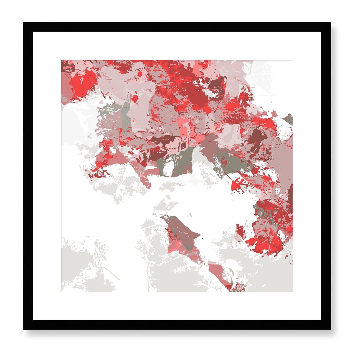 Framed Graphic Art Print, White Mat - 8x8 12x12 16x16 20x20 24x24 28x28 inches | FPS-1190-7693, Prints, Graphic art, Black Frame, 51 x 51 cm ,20 x 20 inches