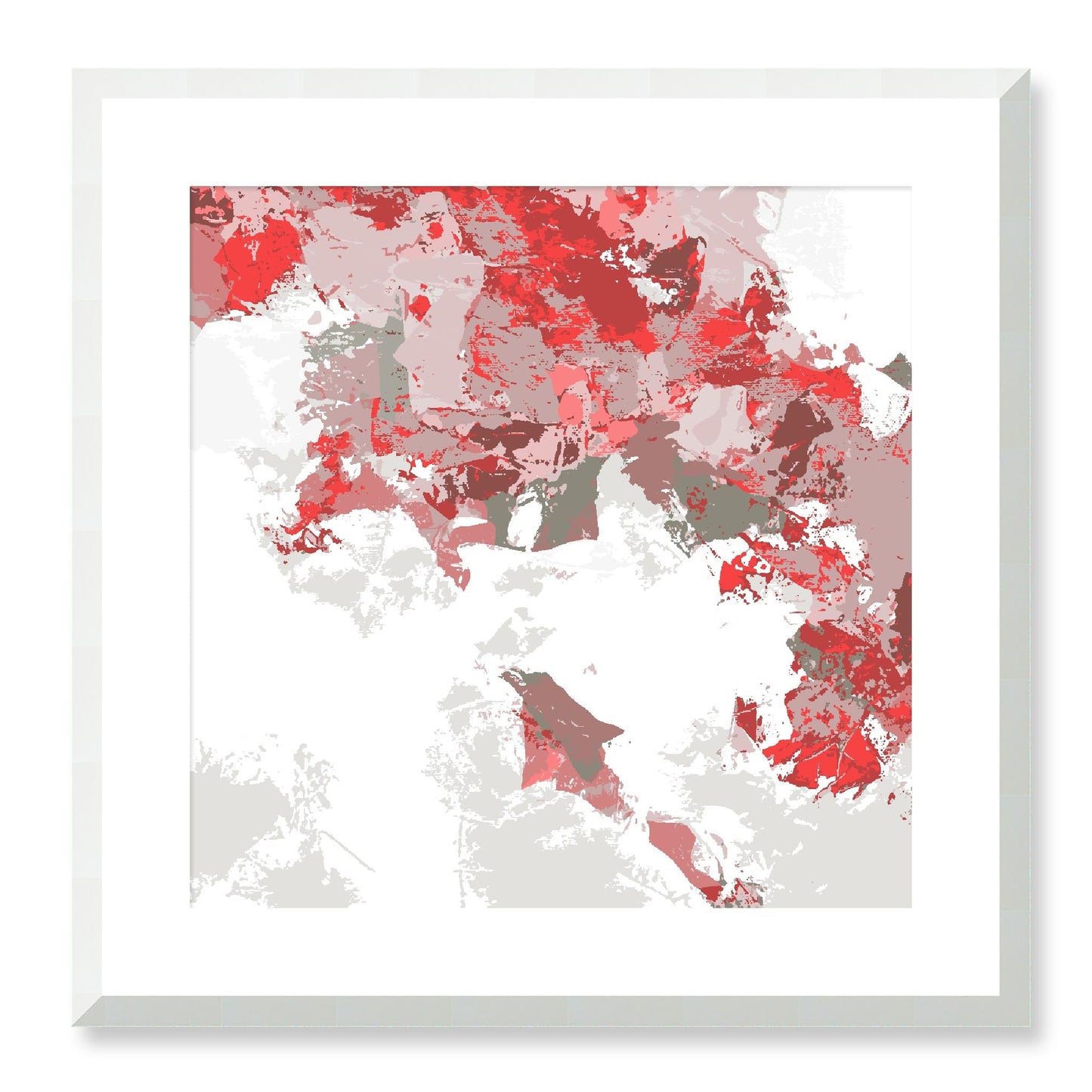 Framed Graphic Art Print, White Mat - 8x8 12x12 16x16 20x20 24x24 28x28 inches | FPS-1190-7693, Prints, Graphic art, White Frame, 51 x 51 cm ,20 x 20 inches