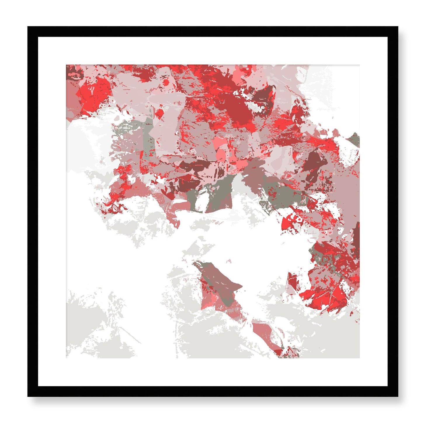 Framed Graphic Art Print, White Mat - 8x8 12x12 16x16 20x20 24x24 28x28 inches | FPS-1190-7693, Prints, Graphic art, Black Frame, 61 x 61 cm ,24 x 24 inches