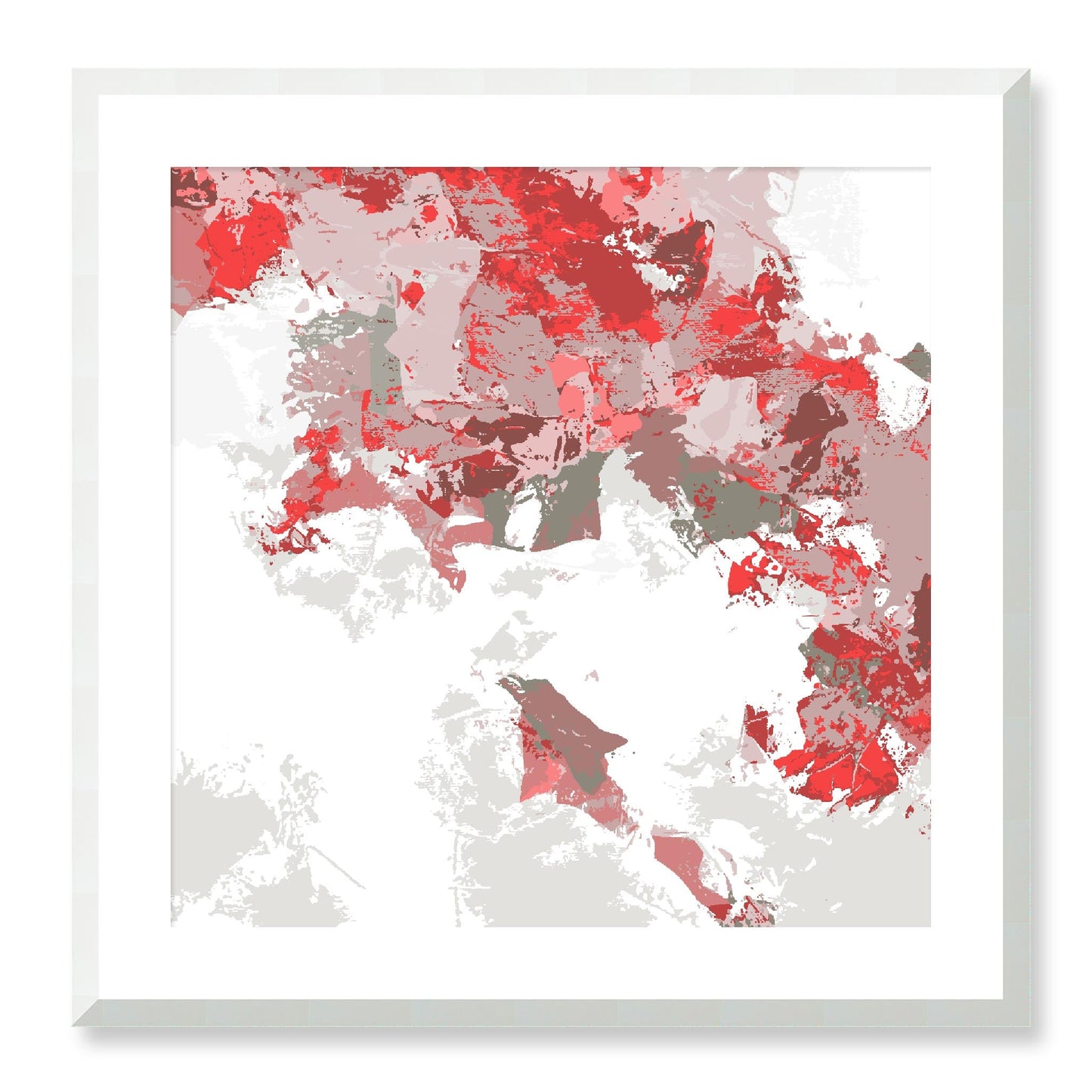 Framed Graphic Art Print, White Mat - 8x8 12x12 16x16 20x20 24x24 28x28 inches | FPS-1190-7693, Prints, Graphic art, White Frame, 61 x 61 cm ,24 x 24 inches