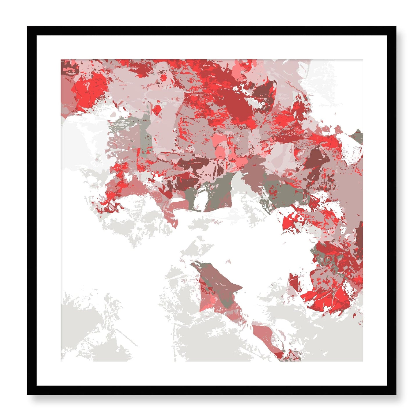 Framed Graphic Art Print, White Mat - 8x8 12x12 16x16 20x20 24x24 28x28 inches | FPS-1190-7693, Prints, Graphic art, Black Frame, 71 x 71 cm ,28 x 28 inches