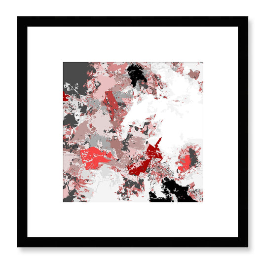 Framed Graphic Art Print, White Mat - 8x8 12x12 16x16 20x20 24x24 28x28 inches | FPS-1190-7695, Prints, Graphic art, Black Frame, 30 x 30 cm ,12 x 12 inches