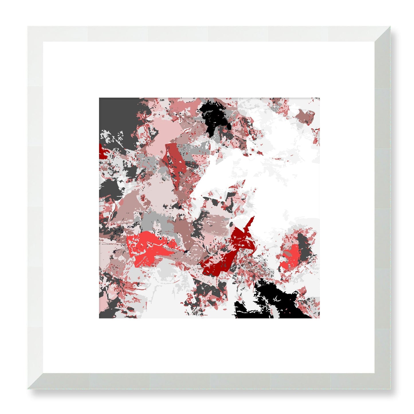 Framed Graphic Art Print, White Mat - 8x8 12x12 16x16 20x20 24x24 28x28 inches | FPS-1190-7695, Prints, Graphic art, White Frame, 30 x 30 cm ,12 x 12 inches