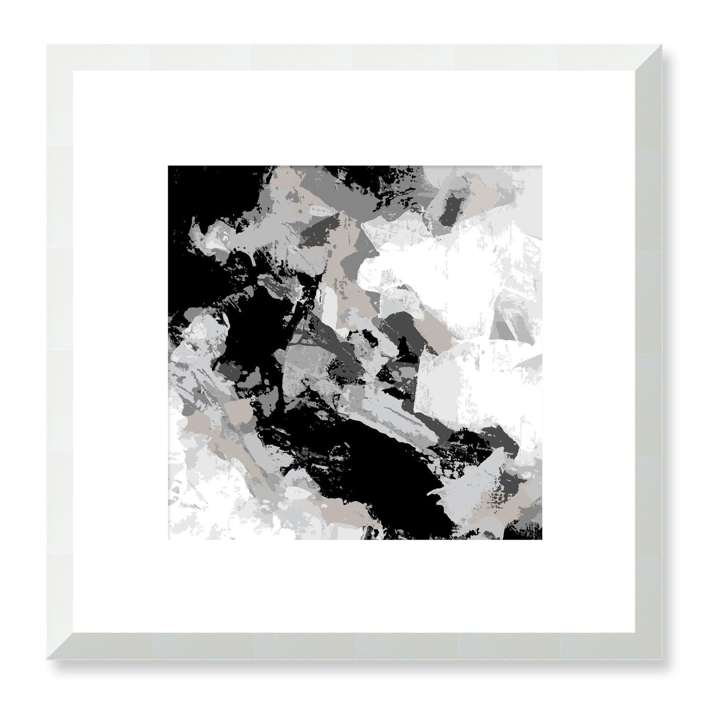 Framed Graphic Art Print, White Mat - 8x8 12x12 16x16 20x20 24x24 28x28 inches | FPS-1200-7690, Prints, Graphic art, White Frame, 30 x 30 cm ,12 x 12 inches