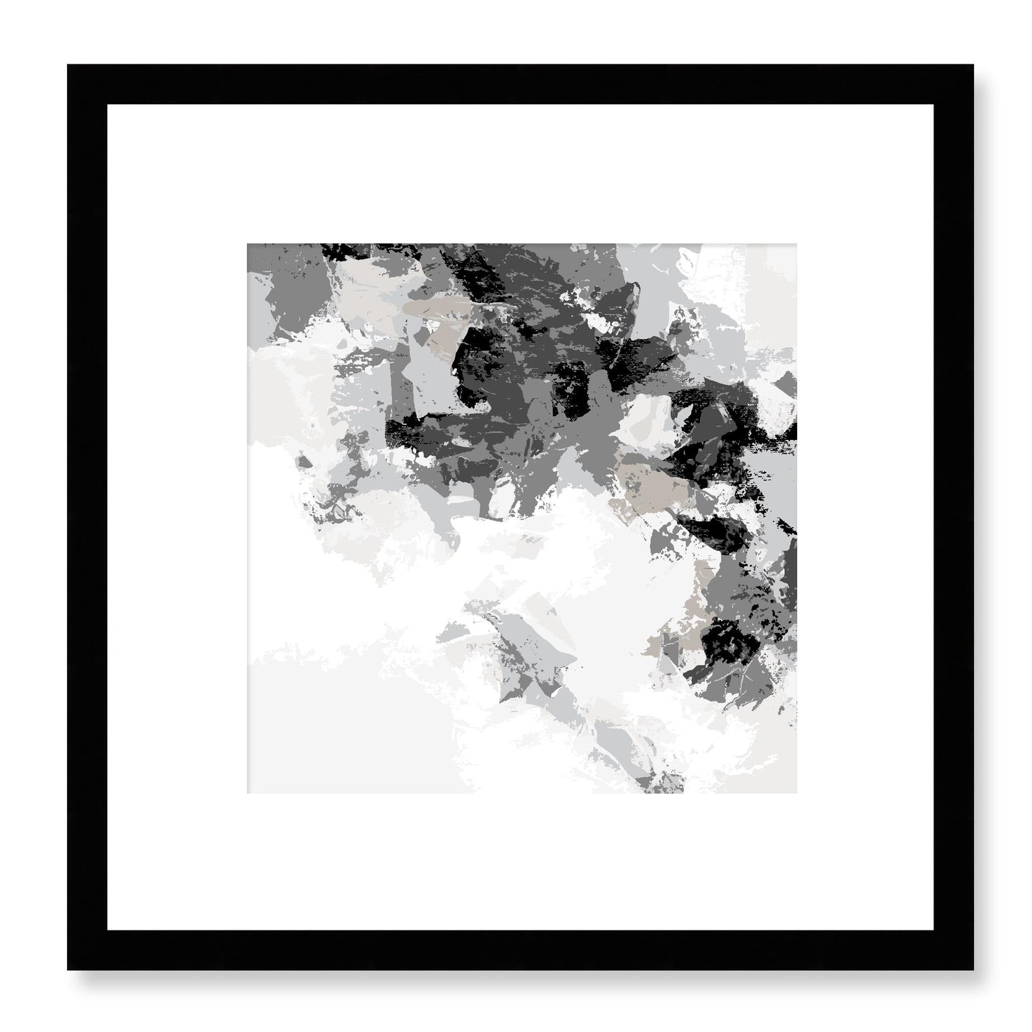 Framed Graphic Art Print, White Mat - 8x8 12x12 16x16 20x20 24x24 28x28 inches | FPS-1200-7693, Prints, Graphic art, Black Frame, 30 x 30 cm ,12 x 12 inches
