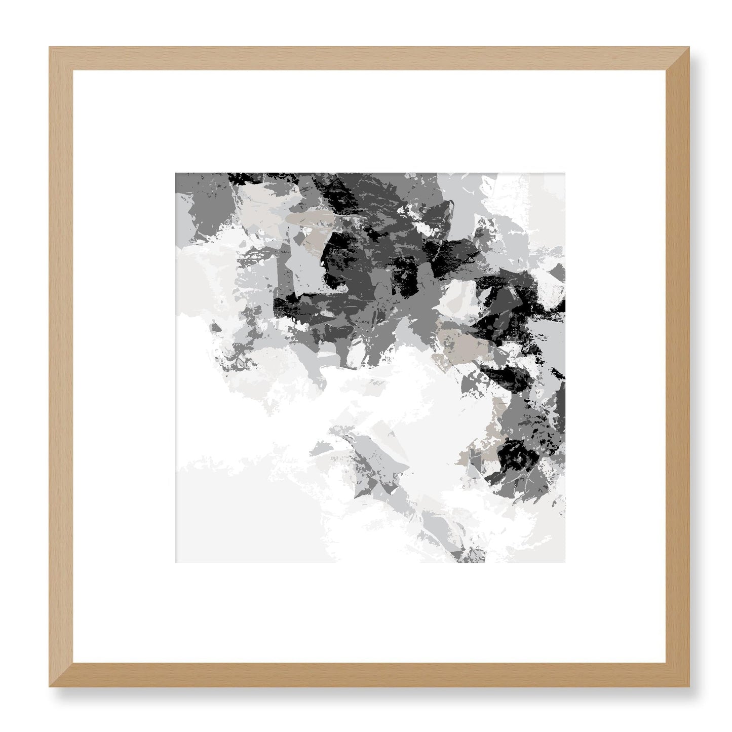 Framed Graphic Art Print, White Mat - 8x8 12x12 16x16 20x20 24x24 28x28 inches | FPS-1200-7693, Prints, Graphic art, Natural Frame, 30 x 30 cm ,12 x 12 inches