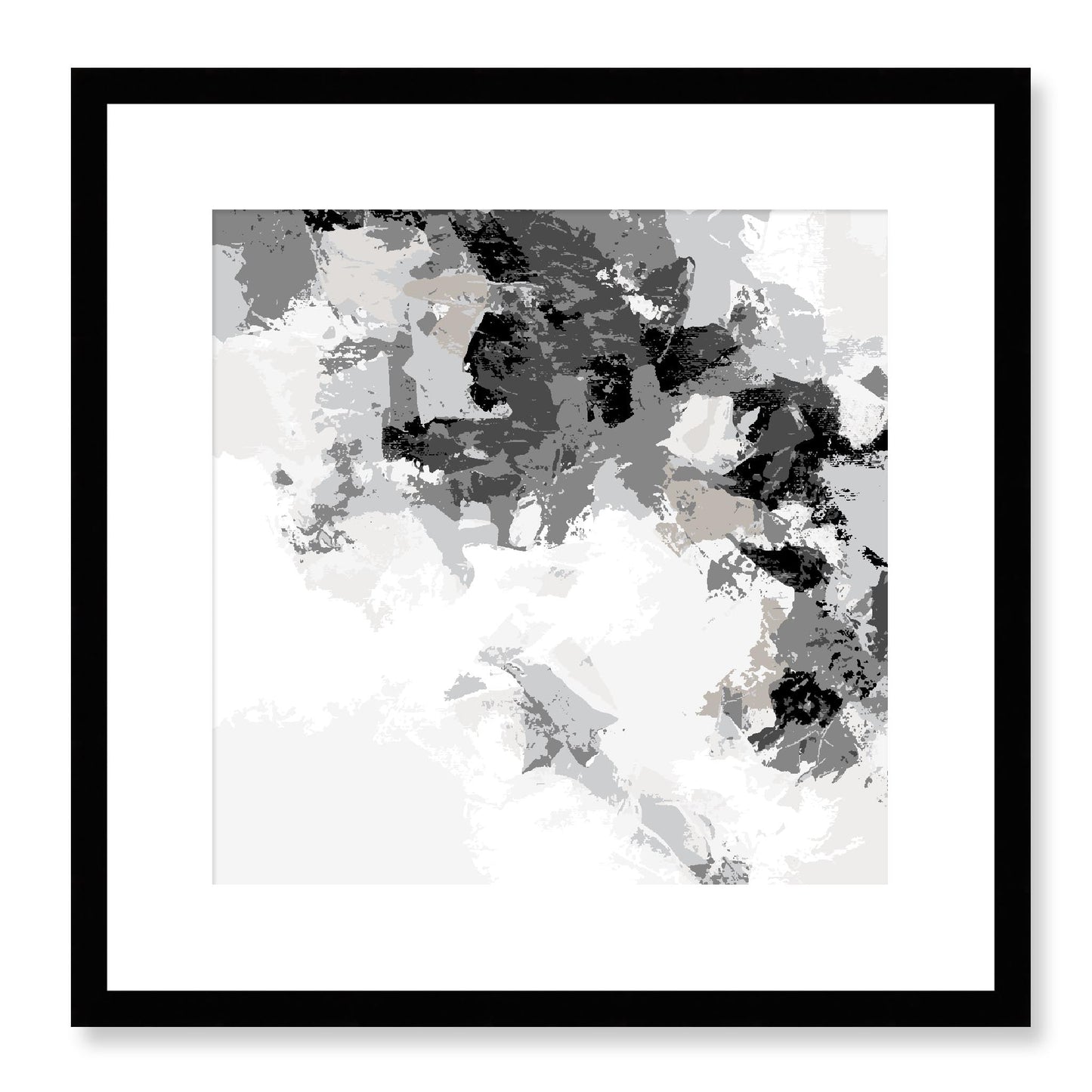 Framed Graphic Art Print, White Mat - 8x8 12x12 16x16 20x20 24x24 28x28 inches | FPS-1200-7693, Prints, Graphic art, Black Frame, 41 x 41 cm ,16 x 16 inches