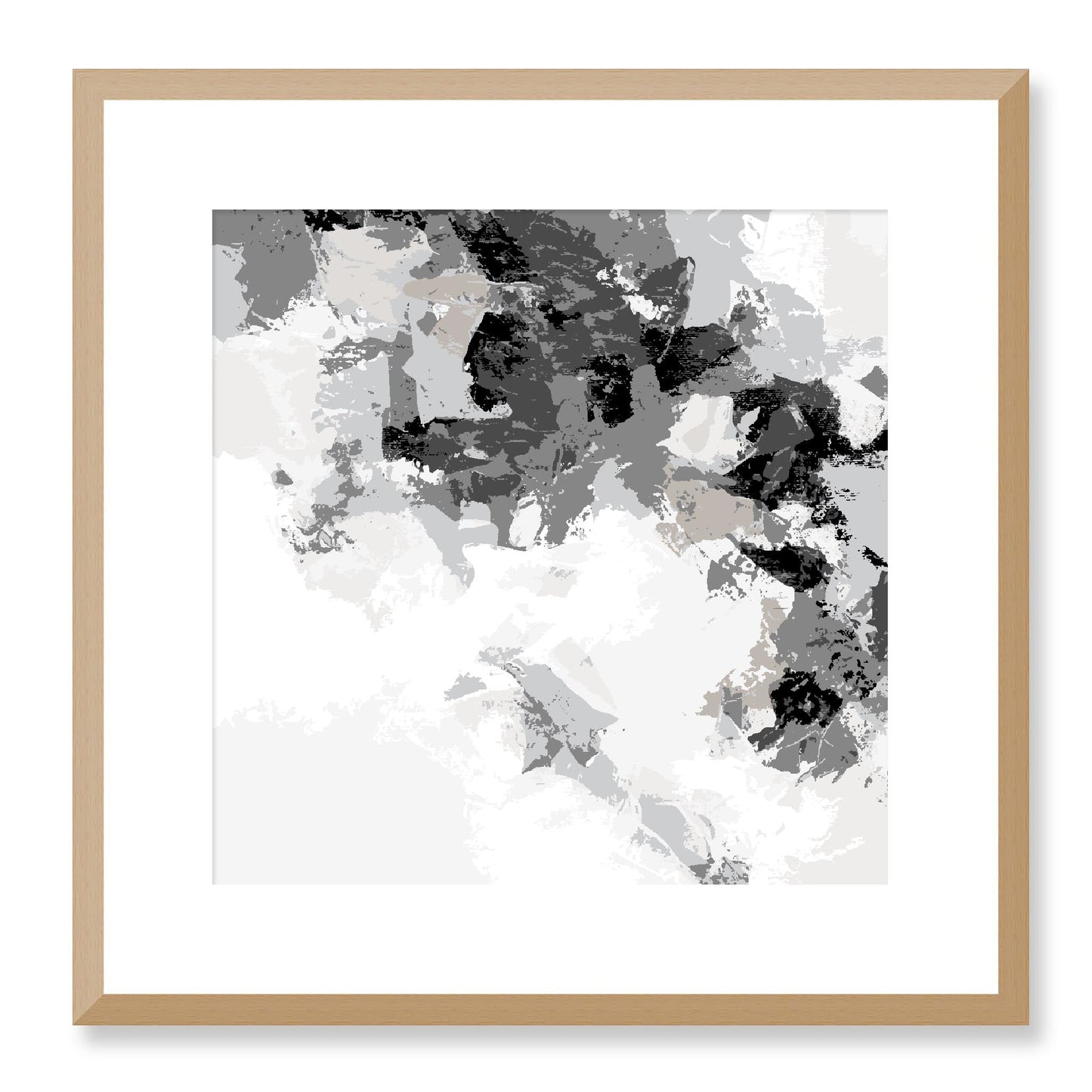 Framed Graphic Art Print, White Mat - 8x8 12x12 16x16 20x20 24x24 28x28 inches | FPS-1200-7693, Prints, Graphic art, Natural Frame, 41 x 41 cm ,16 x 16 inches