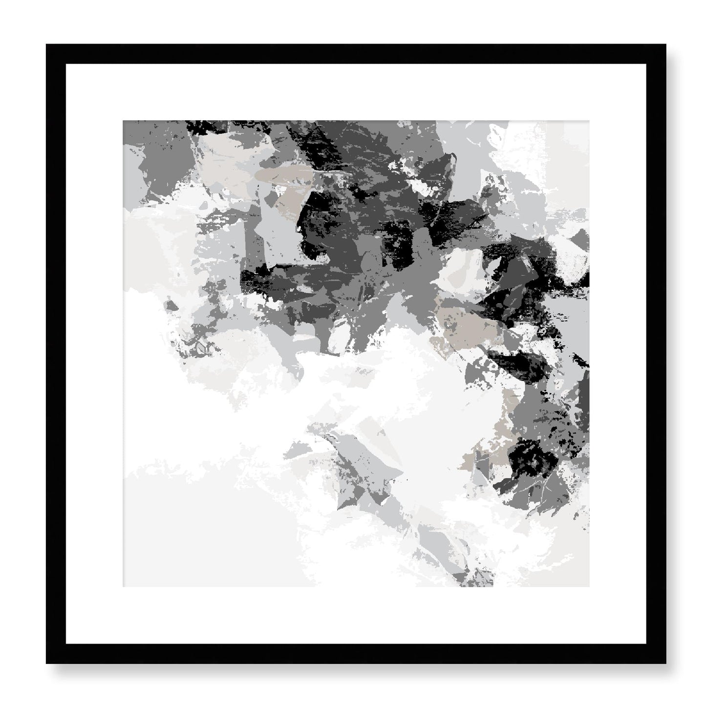 Framed Graphic Art Print, White Mat - 8x8 12x12 16x16 20x20 24x24 28x28 inches | FPS-1200-7693, Prints, Graphic art, Black Frame, 51 x 51 cm ,20 x 20 inches