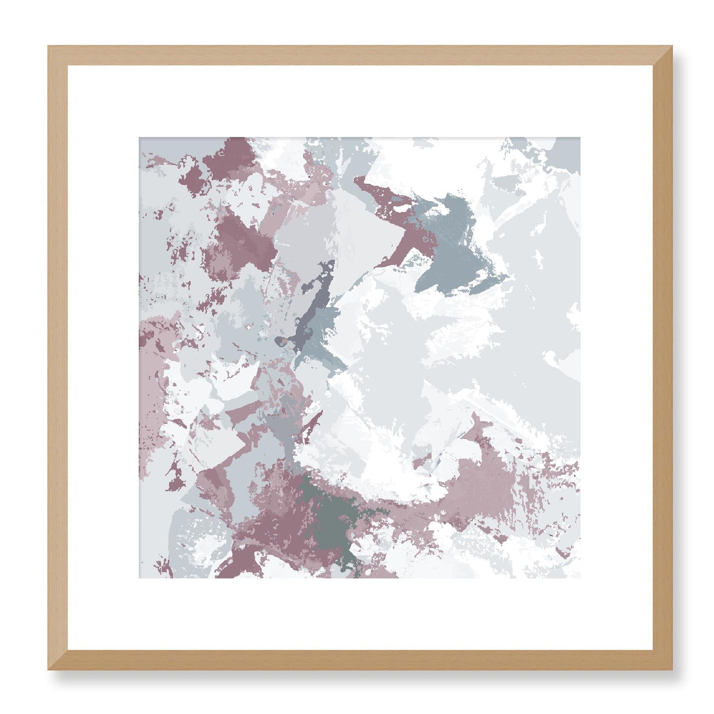 Framed Graphic Art Print, White Mat - 8x8 12x12 16x16 20x20 24x24 28x28 inches | FPS-1210-7691, Prints, Graphic art, Natural Frame, 41 x 41 cm ,16 x 16 inches