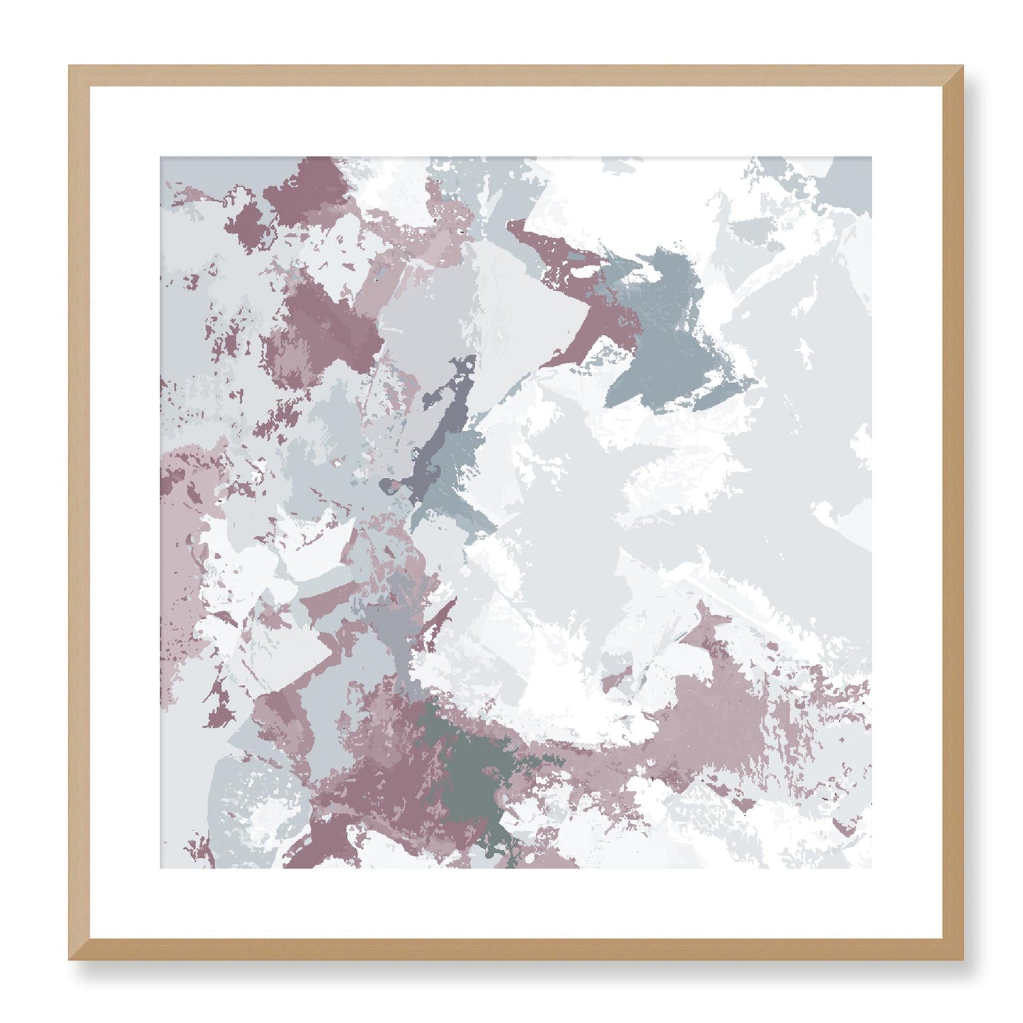 Framed Graphic Art Print, White Mat - 8x8 12x12 16x16 20x20 24x24 28x28 inches | FPS-1210-7691, Prints, Graphic art, Natural Frame, 61 x 61 cm ,24 x 24 inches